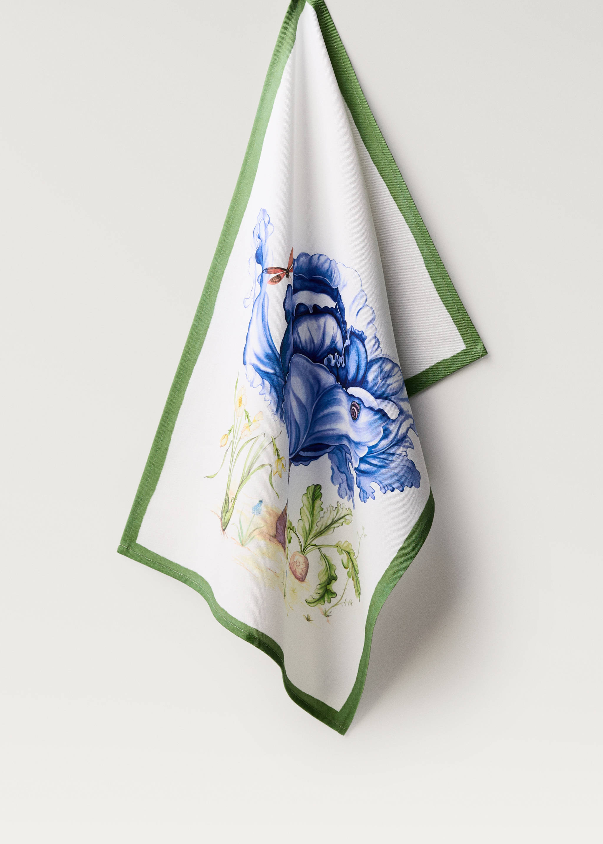 Floral-print cotton dish cloth - Article without model