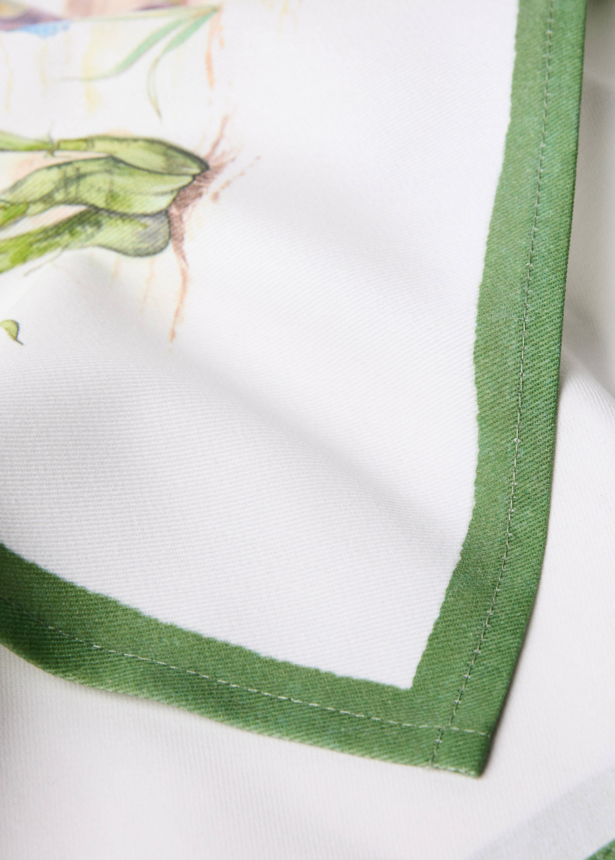 Floral-print cotton dish cloth - Details of the article 2