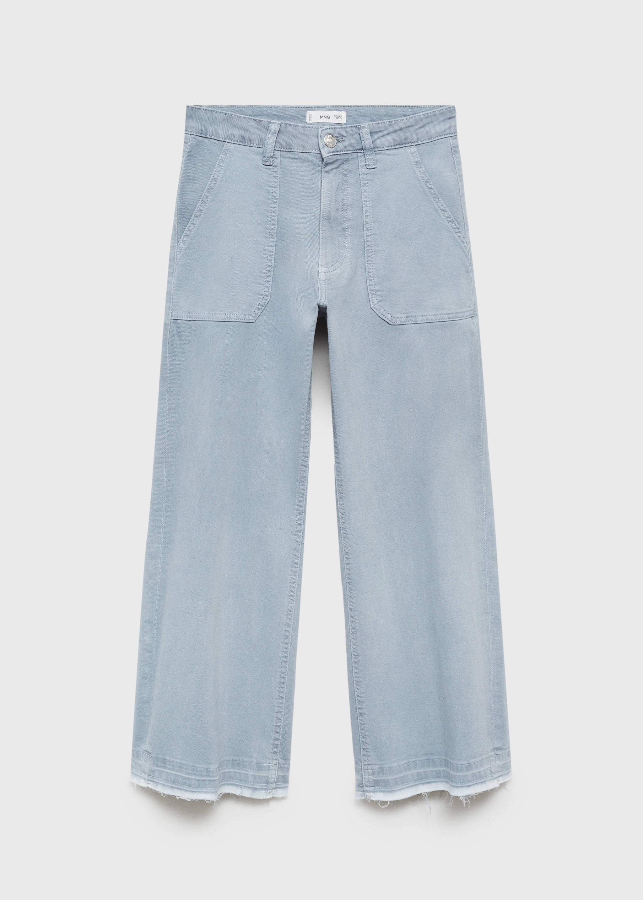 Calças de ganga culotte com bolsos - Artigo sem modelo