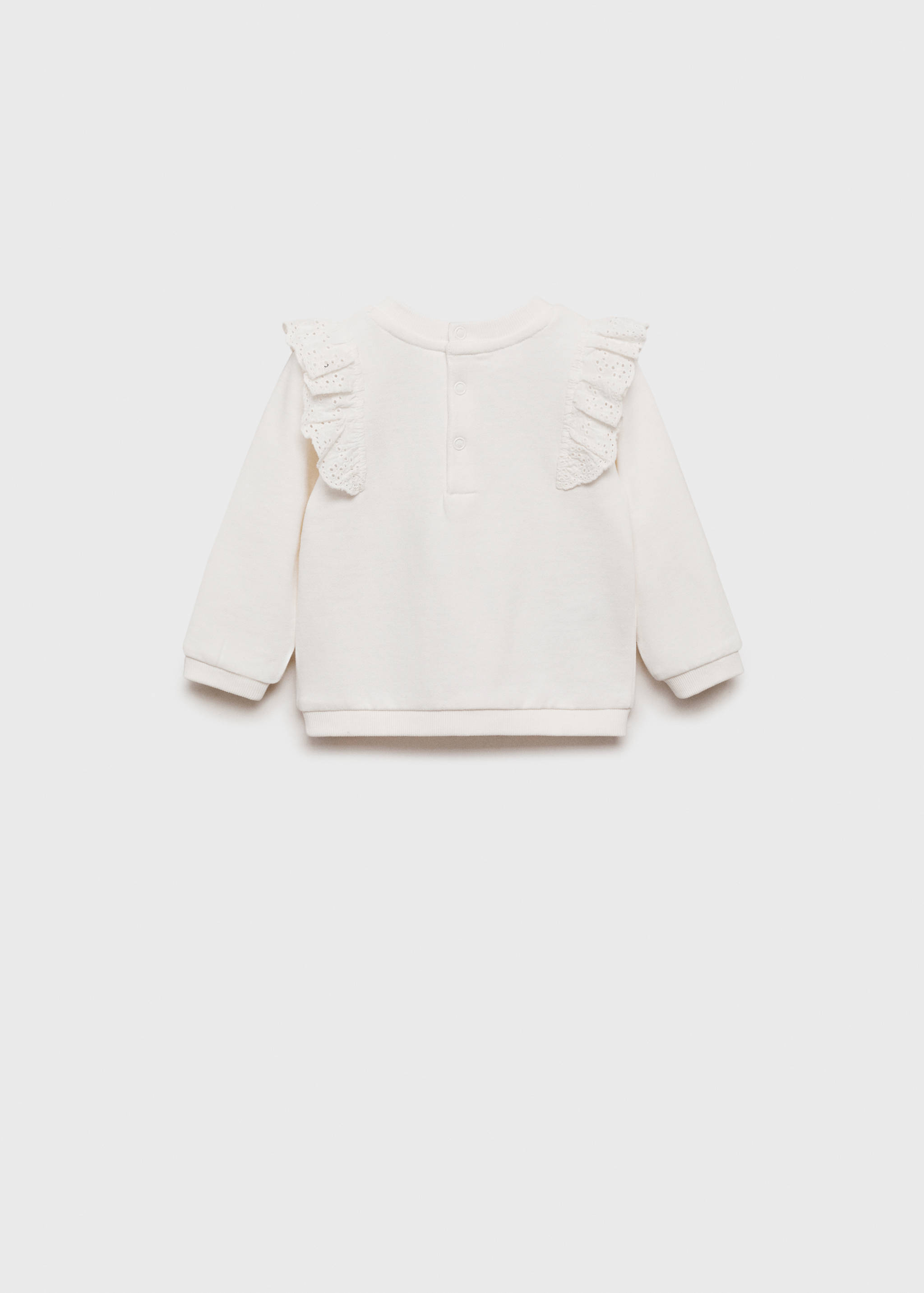 Fırfırlı işlemeli sweatshirt - Ürünün arkası