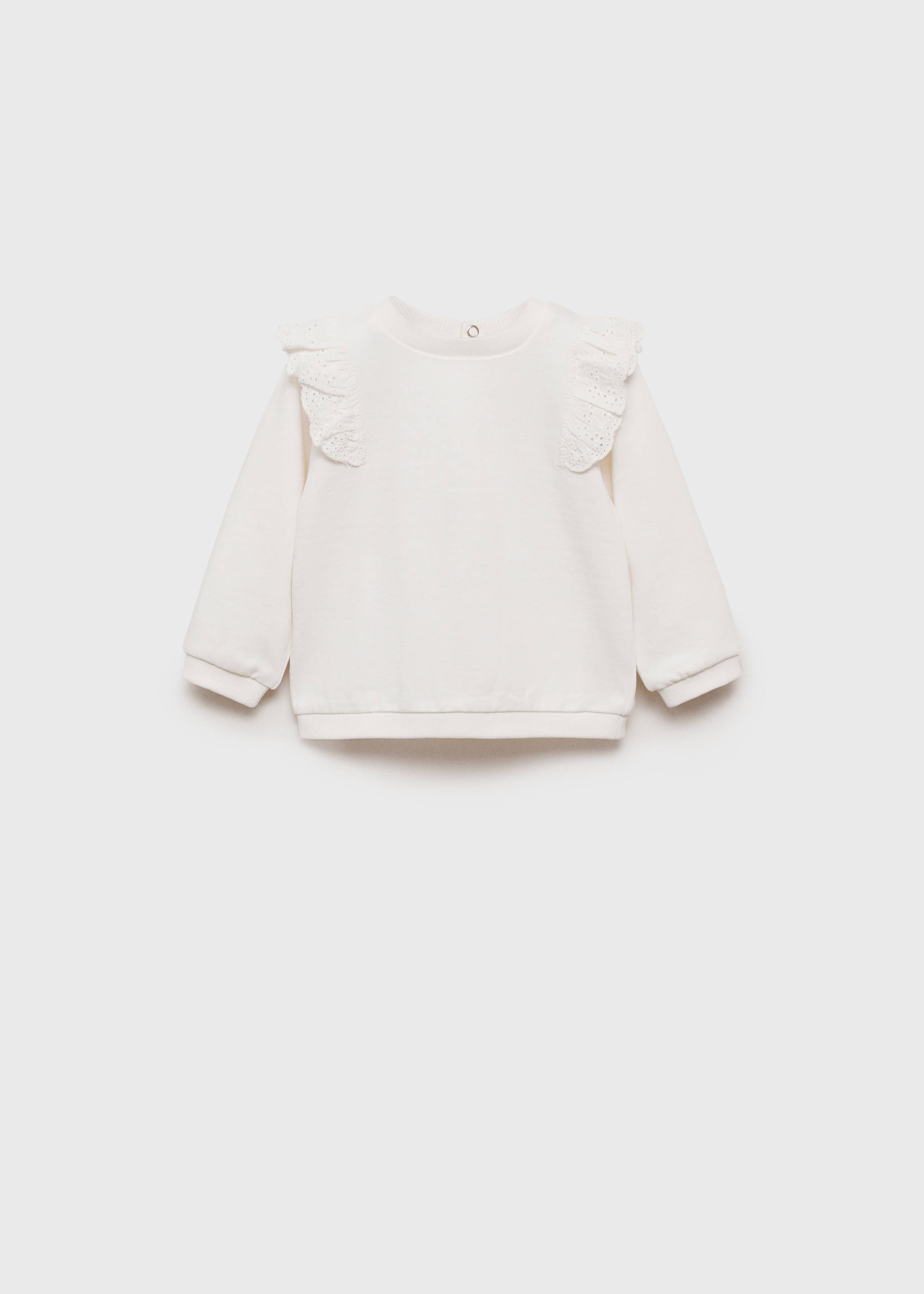 Fırfırlı işlemeli sweatshirt - Modelsiz ürün