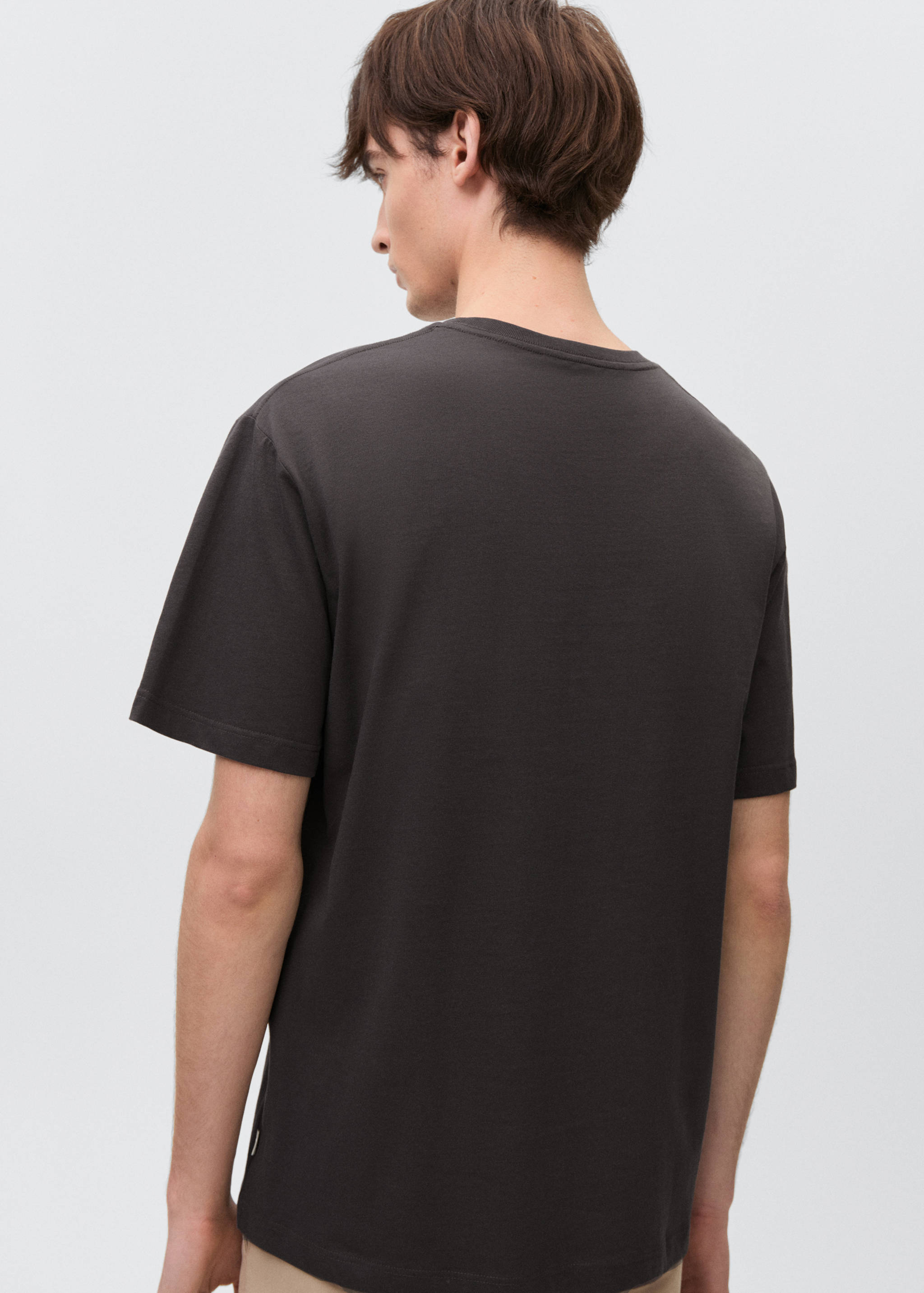 Essential cotton-blend T-shirt - Reverse of the article