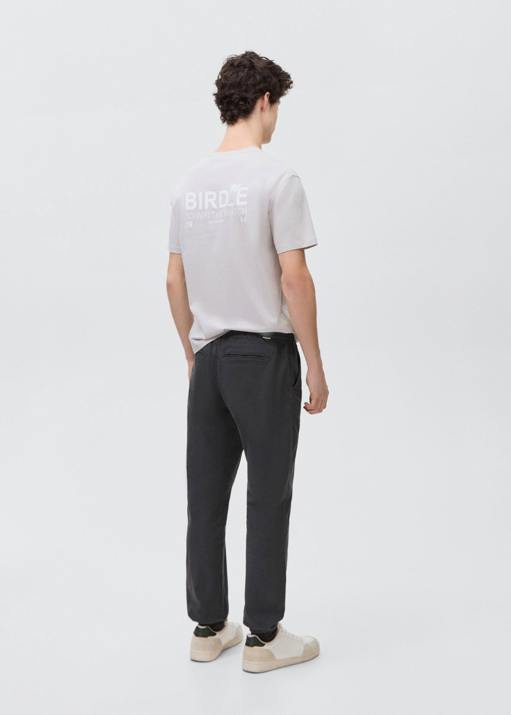 Pantalón jogger algodón - Reverso del artículo