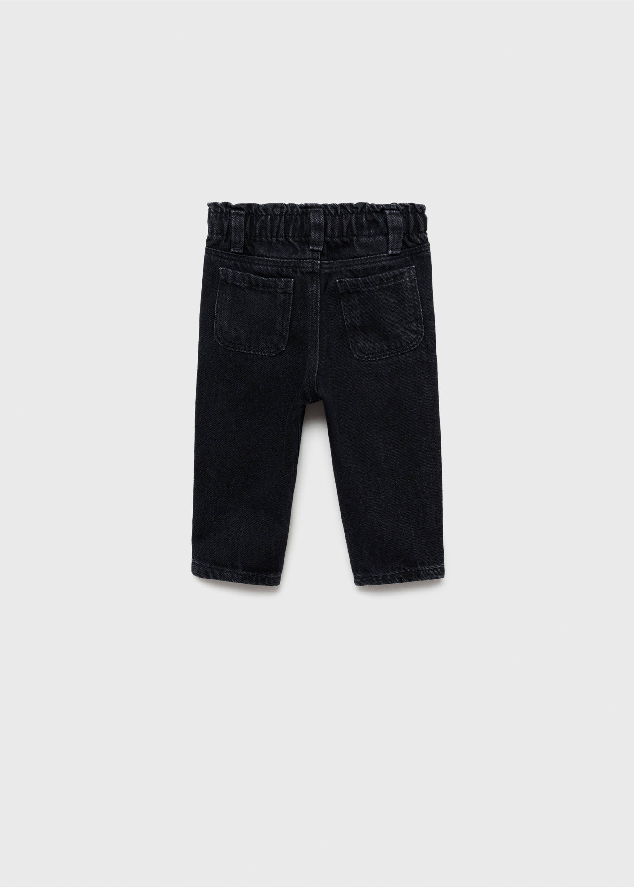 Jean paperbag - Verso de l’article, Black denim. Ref: 87031512-00.