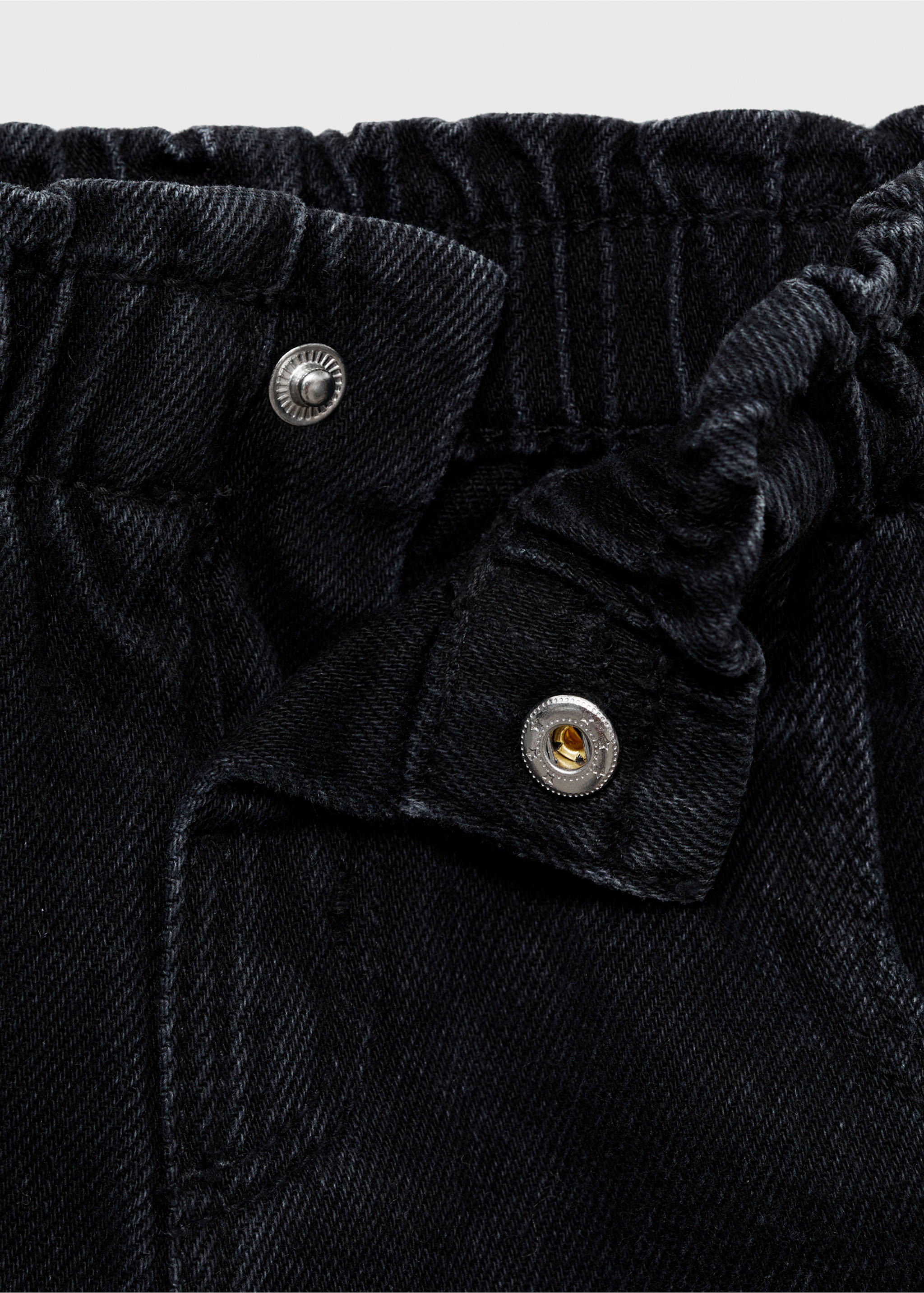 Jean paperbag - Détail de l'article 8, Black denim. Ref: 87031512-00.