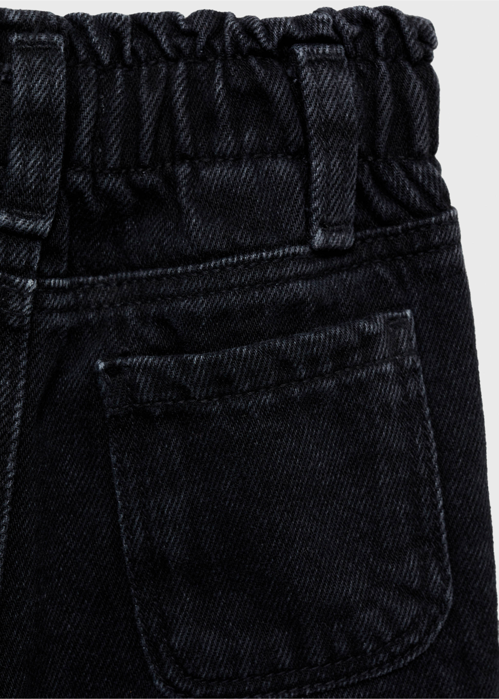 Jean paperbag - Détail de l'article 0, Black denim. Ref: 87031512-00.