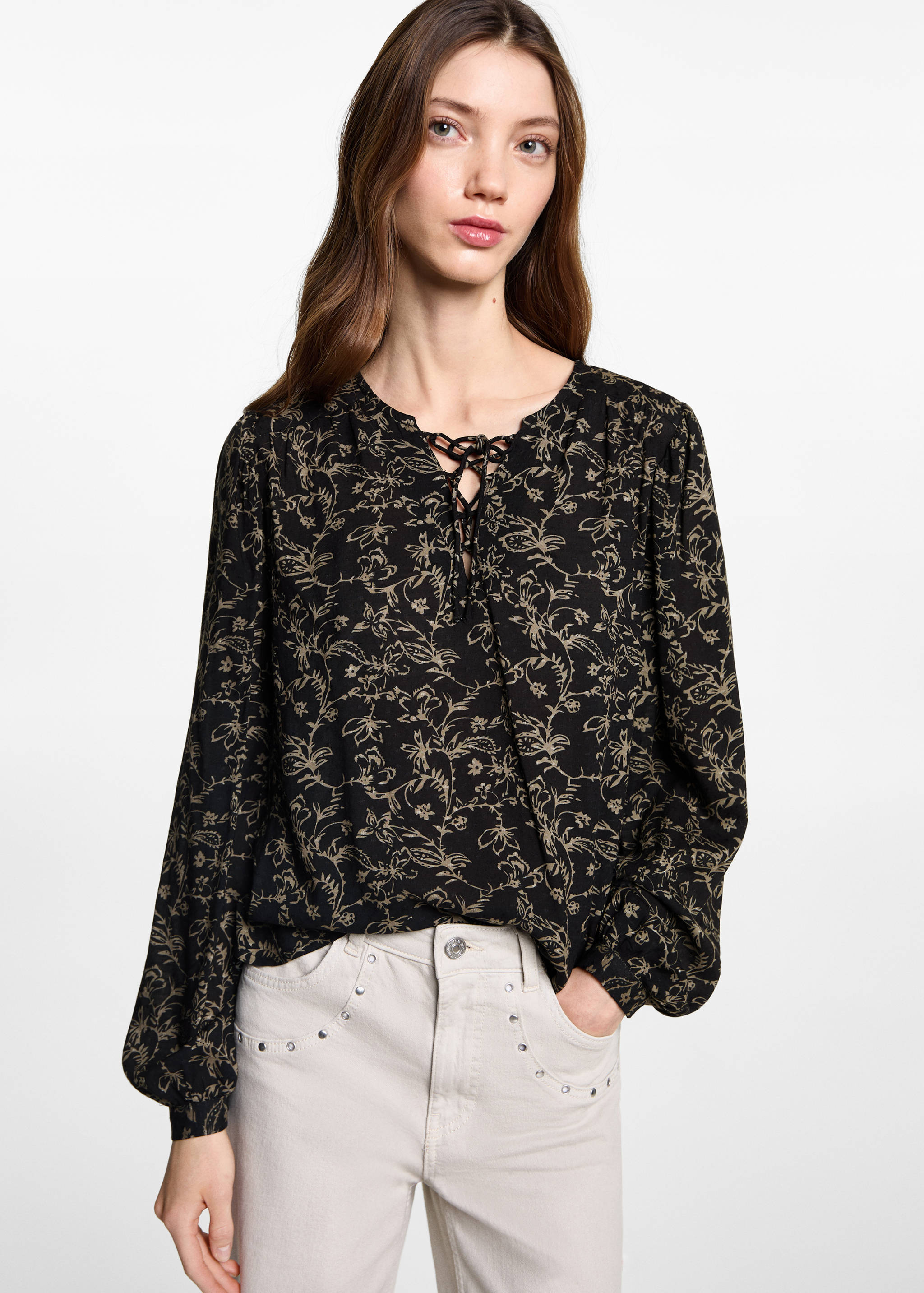 Floral print blouse - Medium plane
