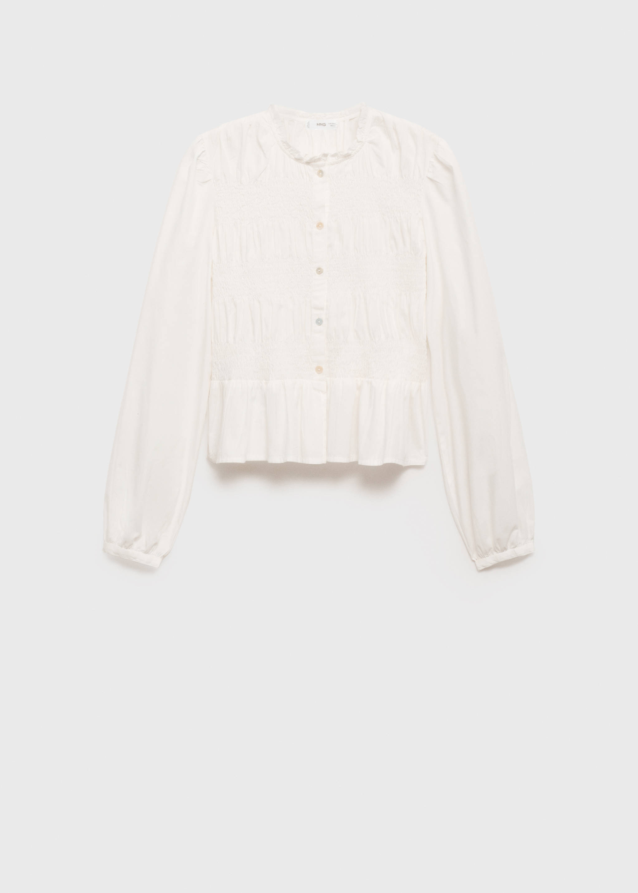 Blusa rufada com folho - Artigo sem modelo