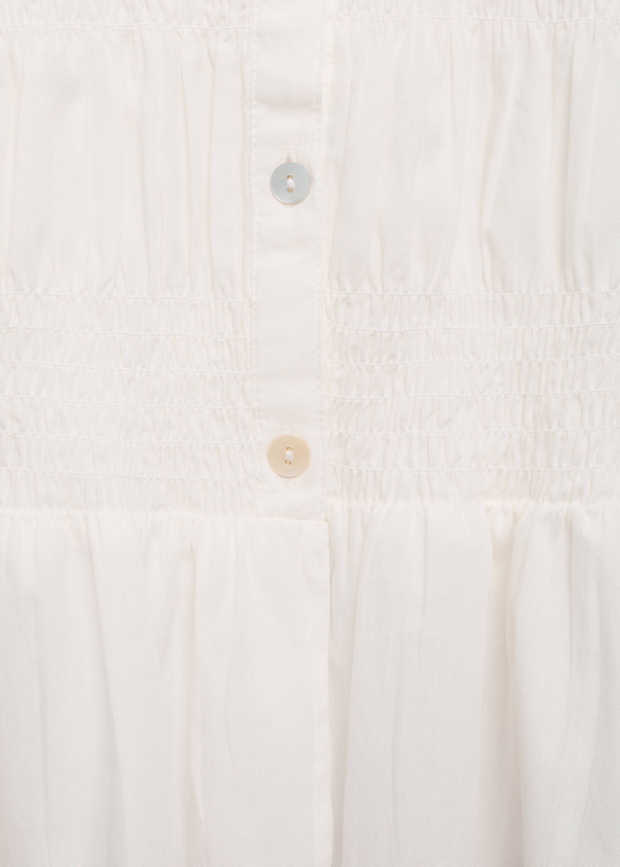 Blusa rufada com folho - Pormenor do artigo 0