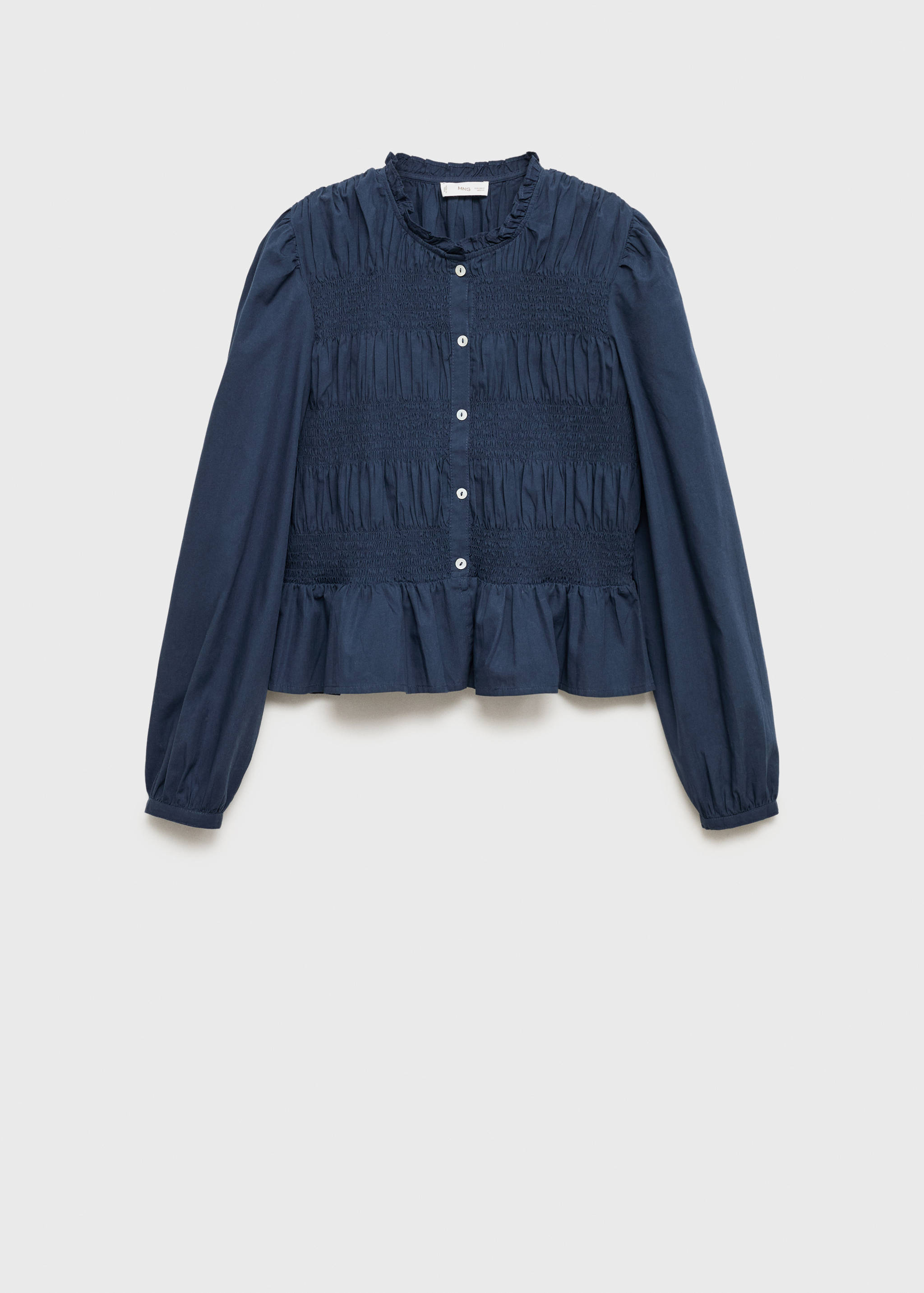 Blusa rufada com folho - Artigo sem modelo