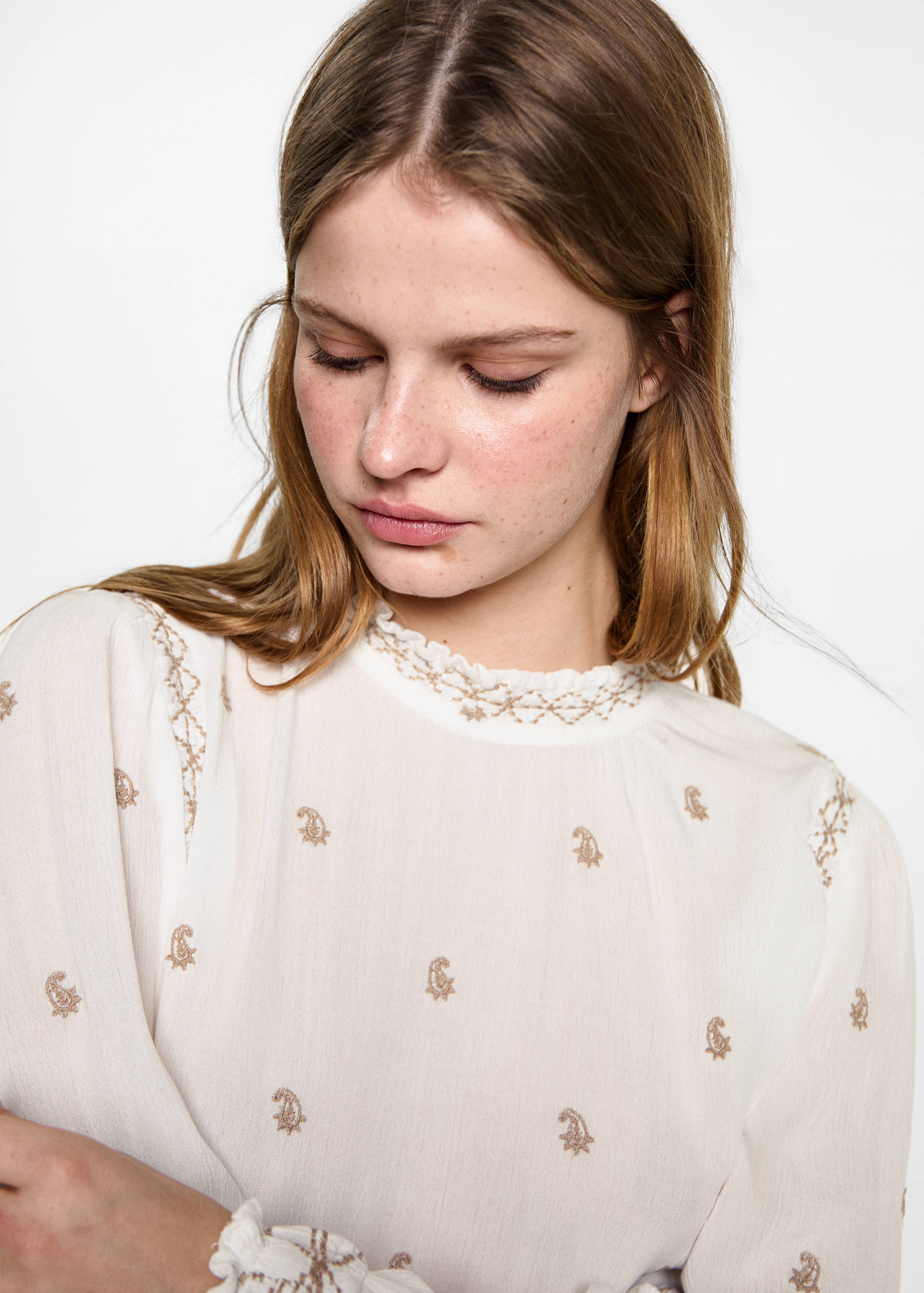 Embroidered blouse - Details of the article 1