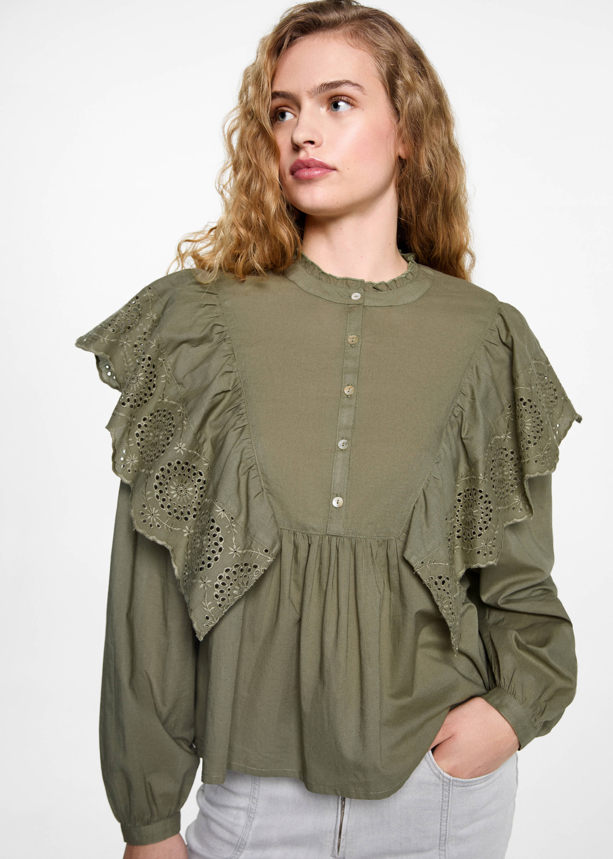 Blouse volants - Plan moyen