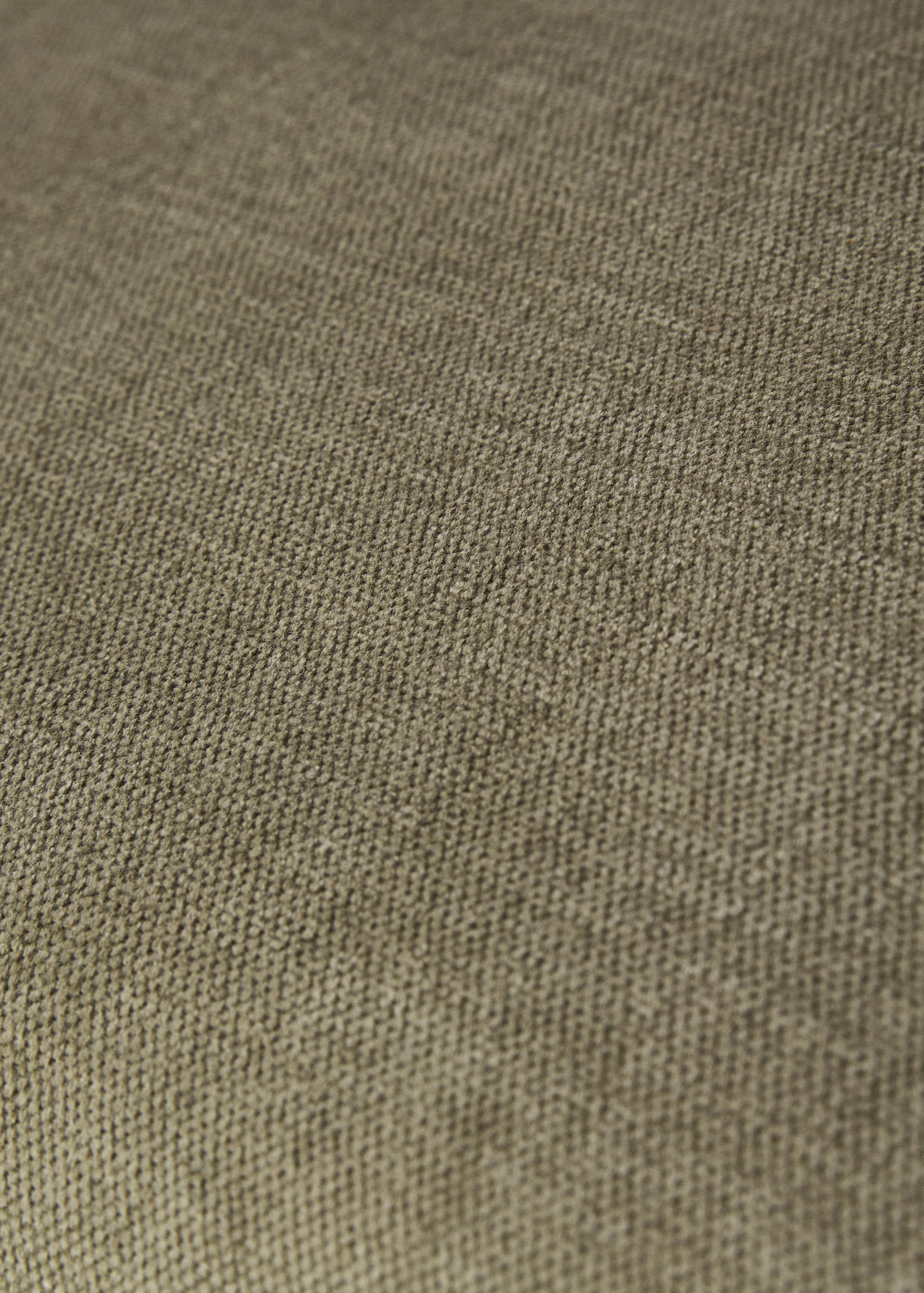 Cotton linen cushion cover with overlock flap 40x60cm - Details of the article 2