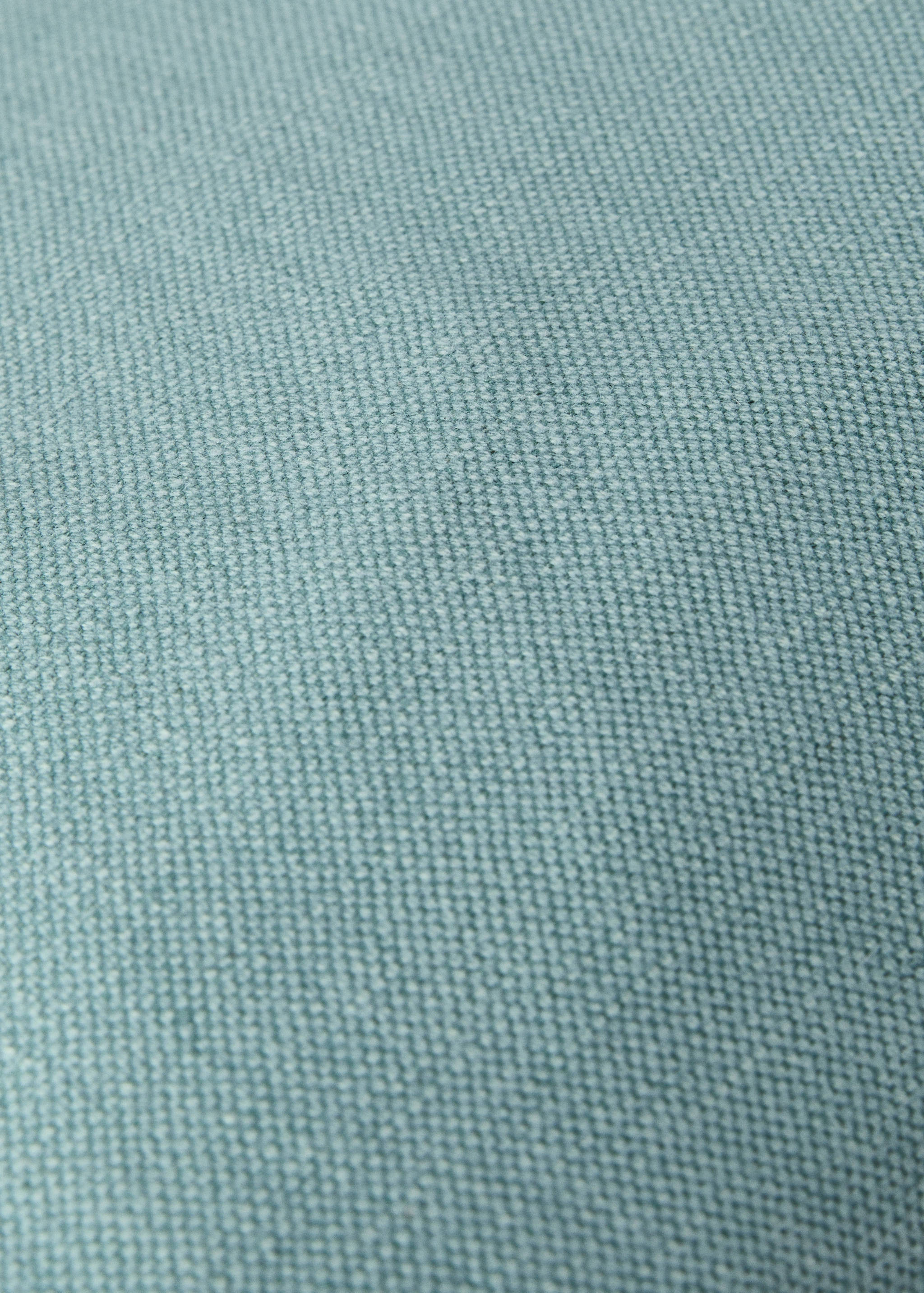 Cotton linen cushion cover with overlock flap 40x60cm - Details of the article 2