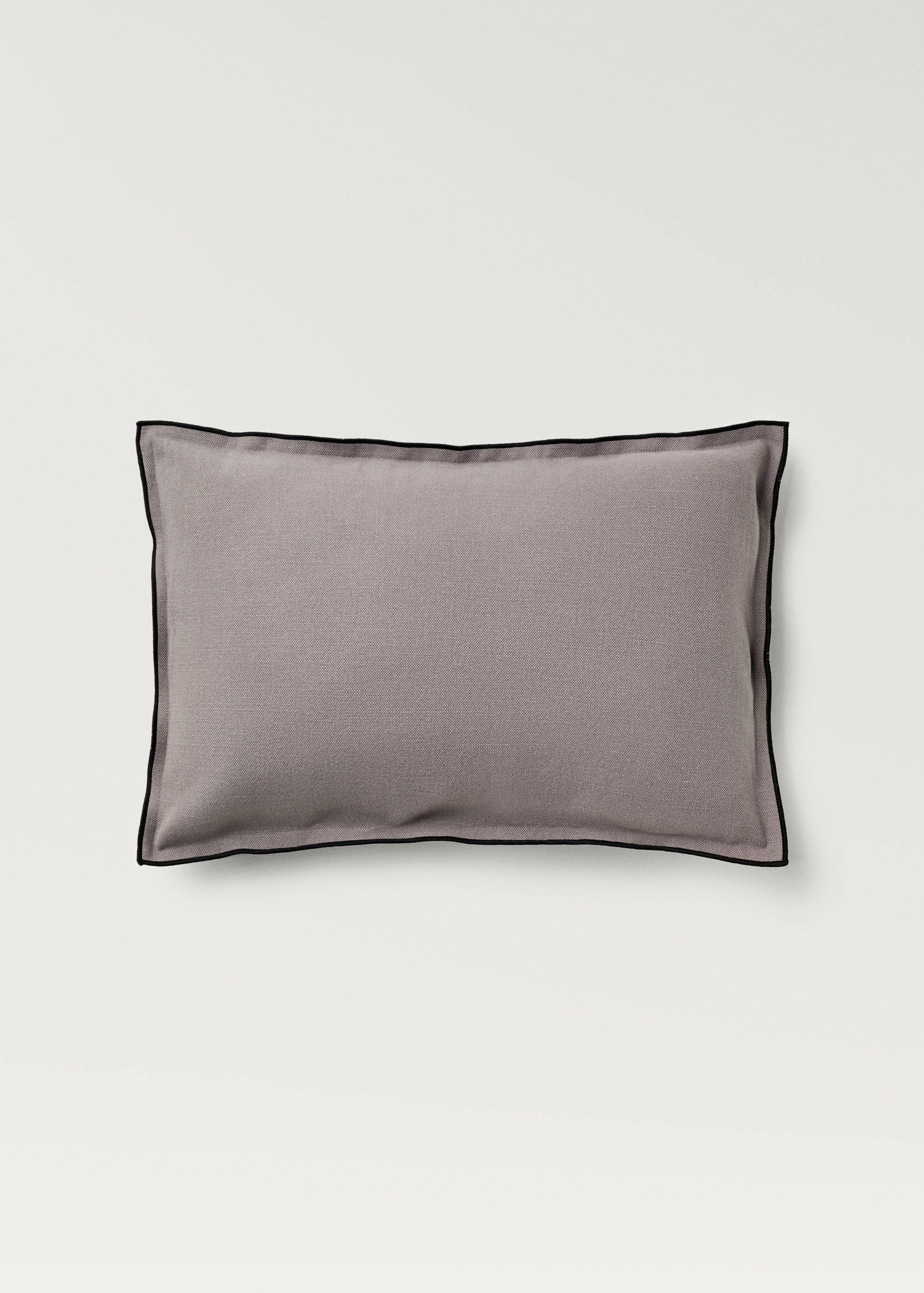 Cotton linen cushion cover with overlock flap 40x60cm - Article without model