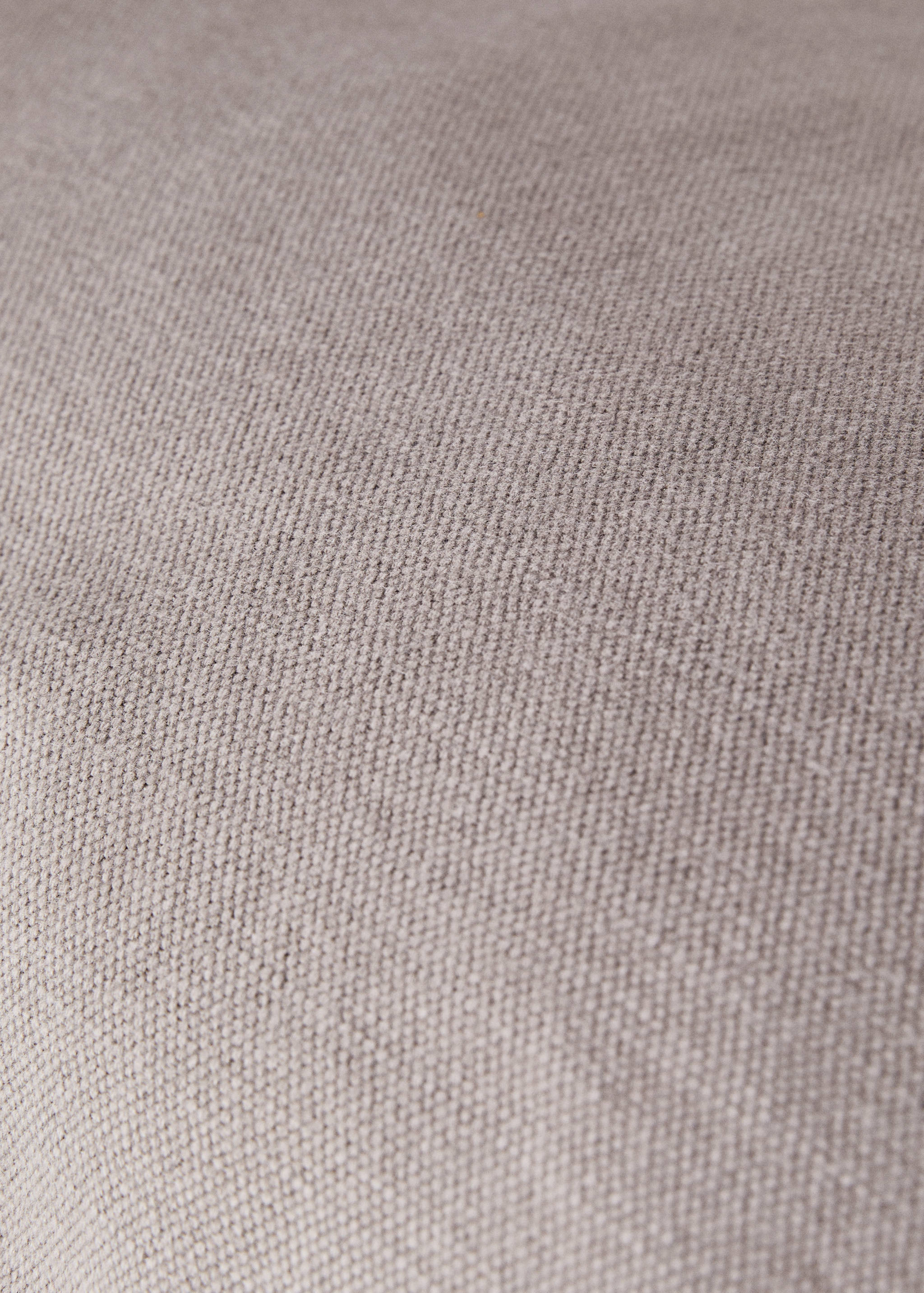 Cotton linen cushion cover with overlock flap 40x60cm - Details of the article 2