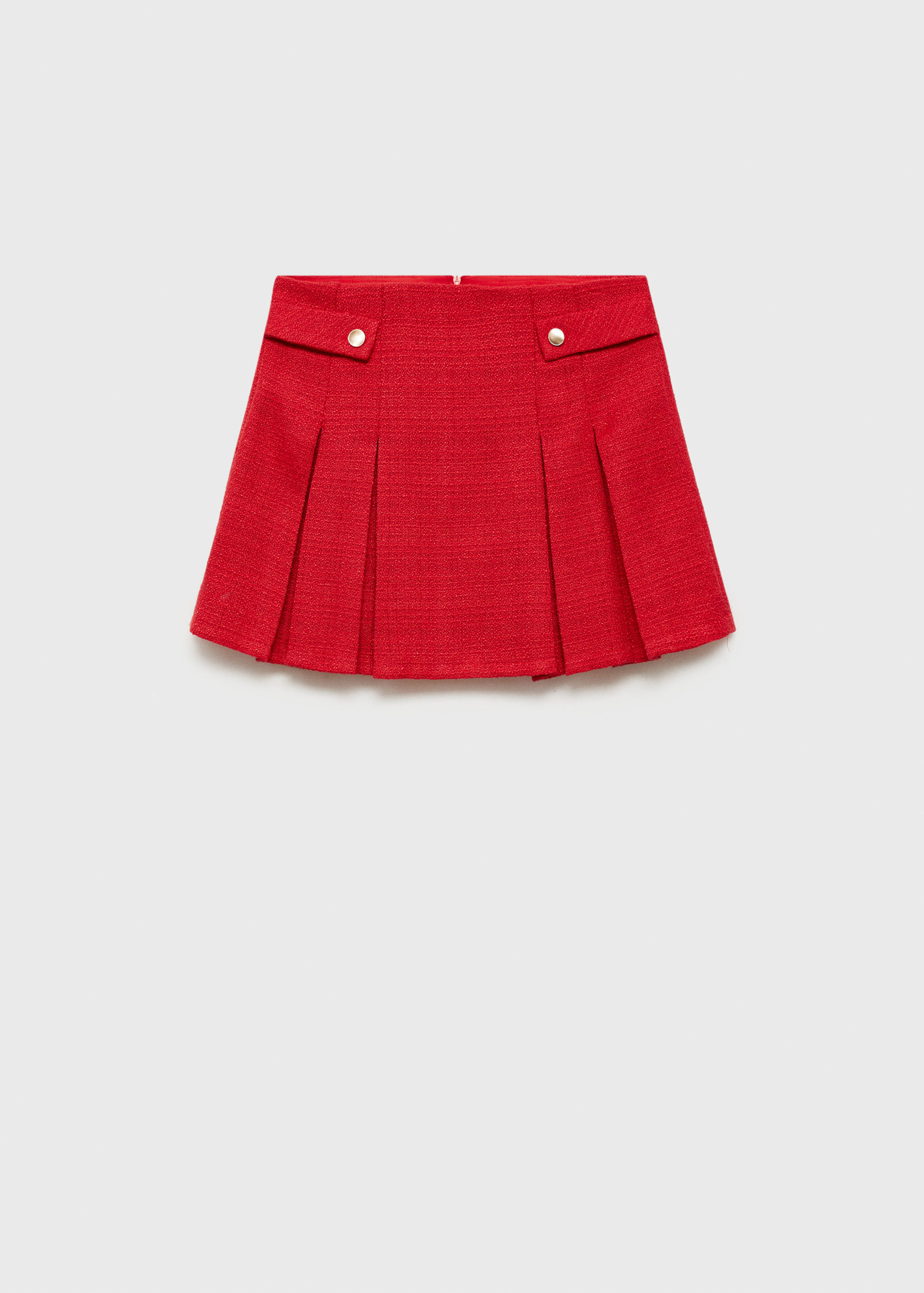 Юбка из твида со складками - Изделие без модели