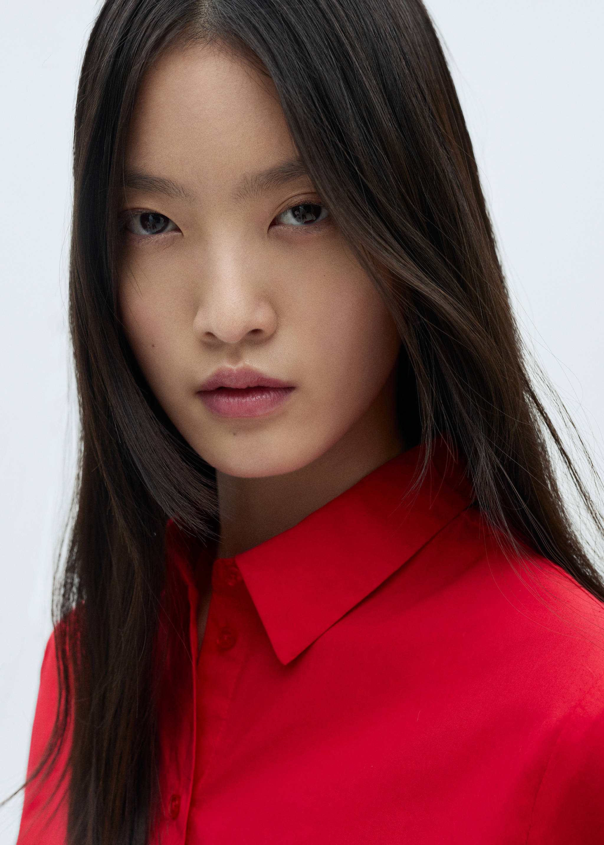 Cotton blouse with openwork detail - Details of the article 1