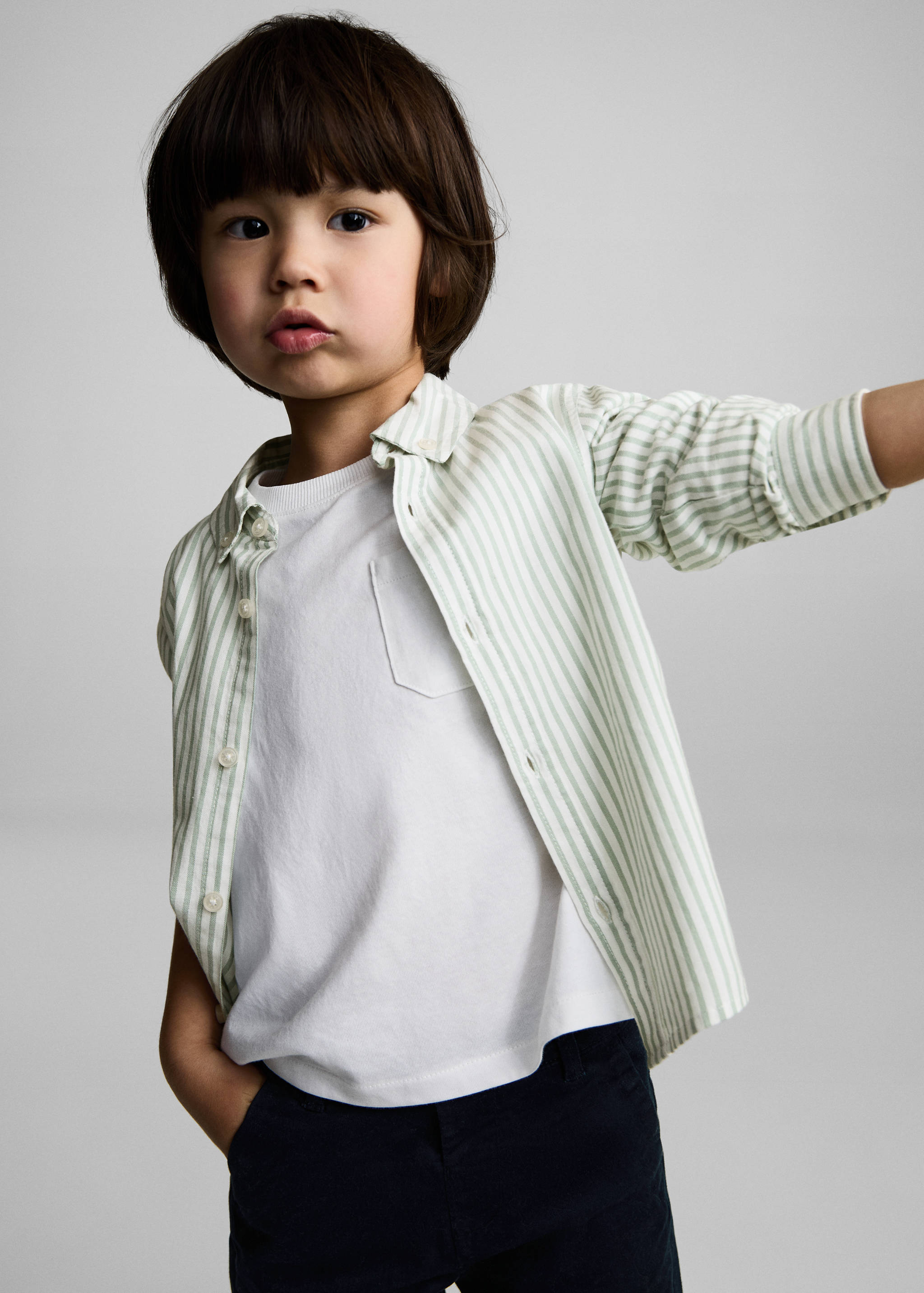 قميص أكسفورد مخطط - تفاصيل المنتج 2