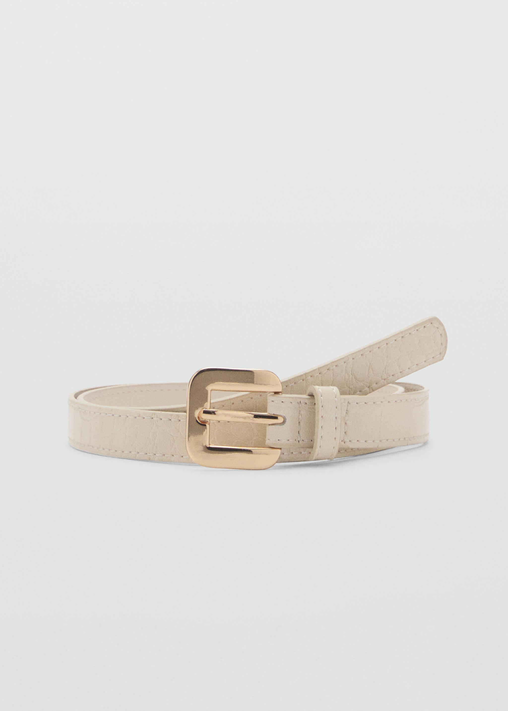 Croco faux-leather belt - Article without model