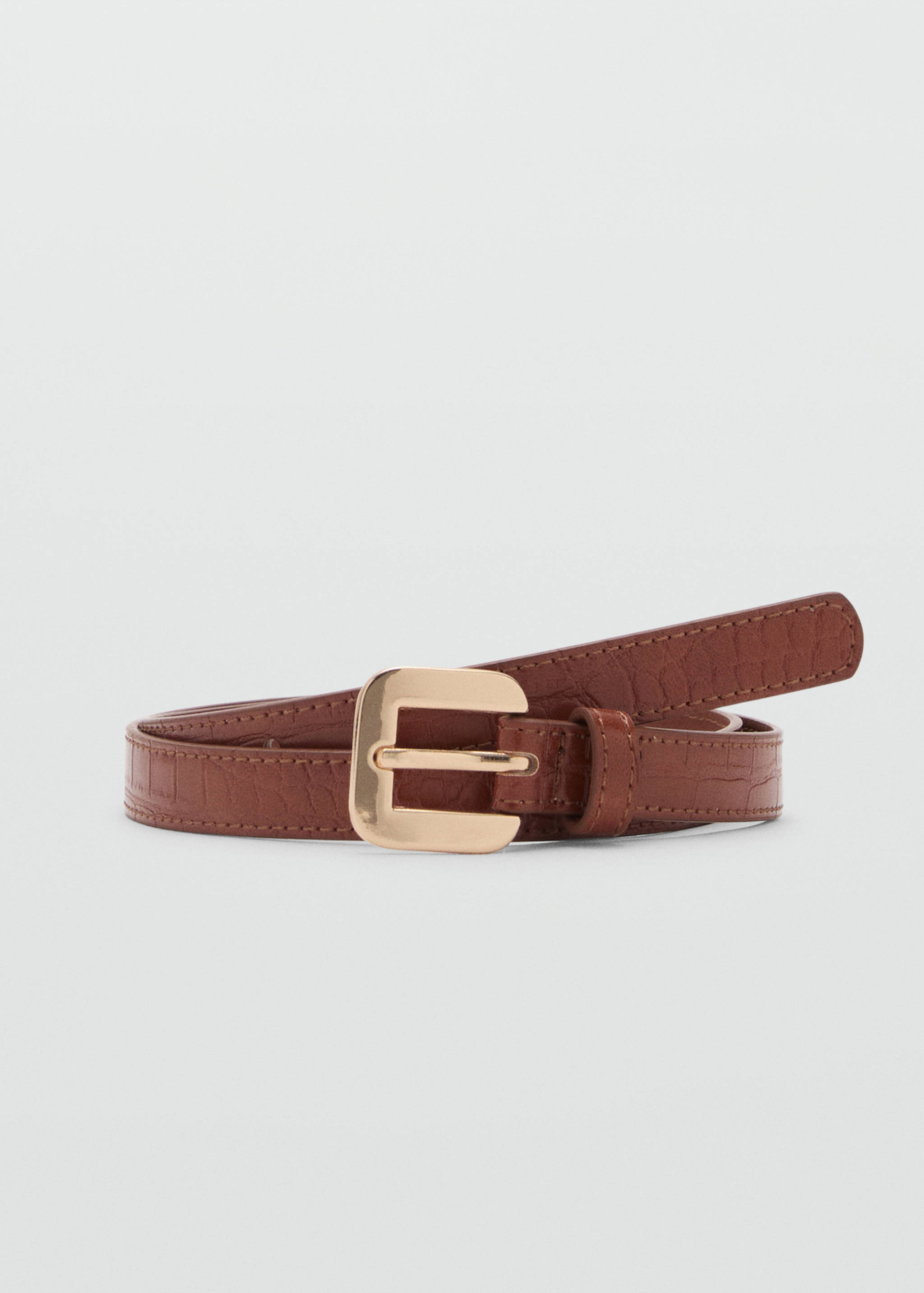Croco faux-leather belt - Article without model