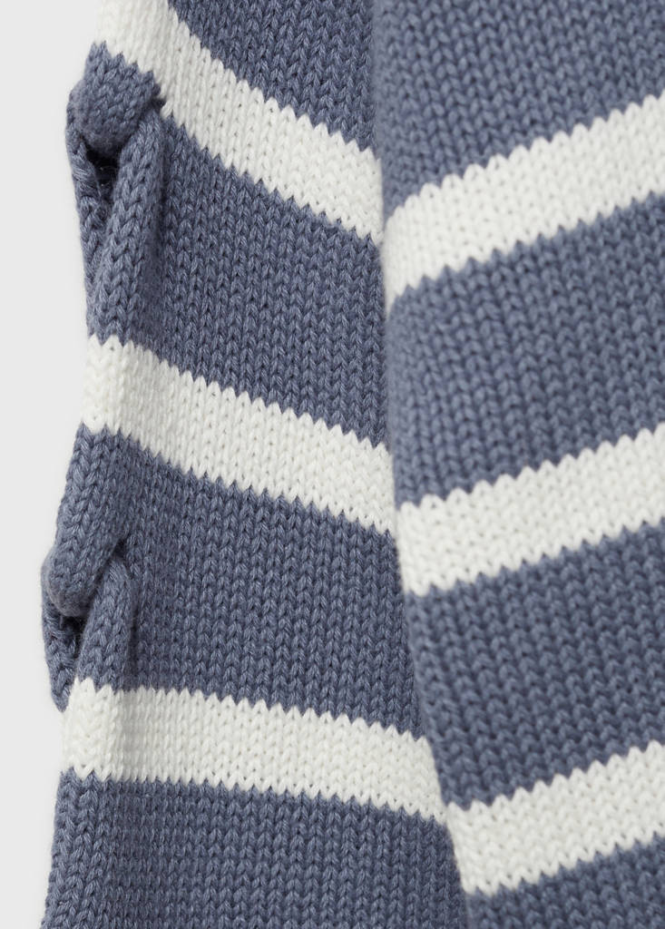 Knit striped sweater — Dark Navy