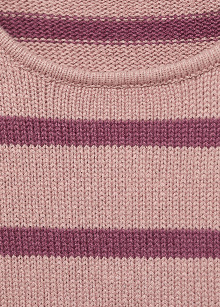 Knit striped sweater — Pastel Pink