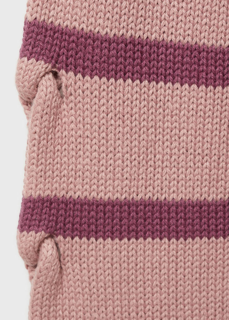 Knit striped sweater — Pastel Pink