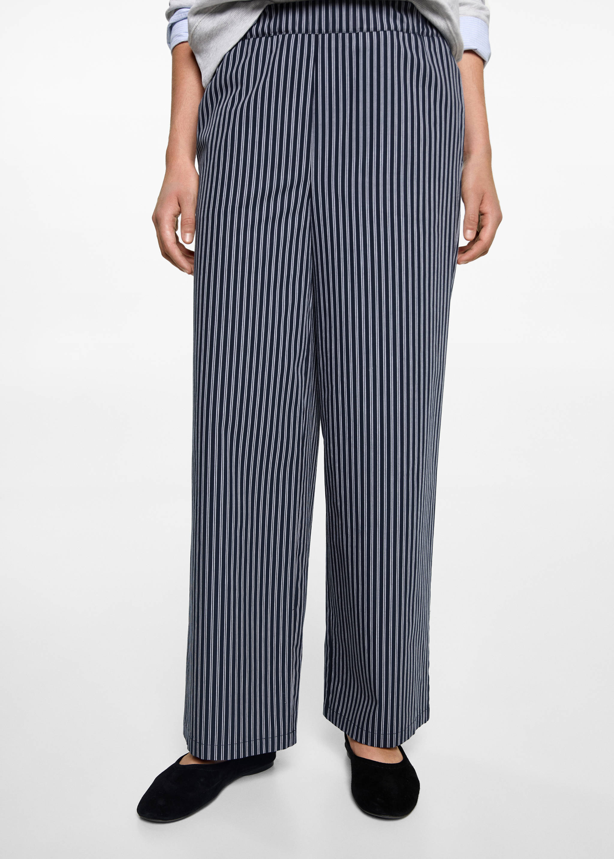 Striped flowy trousers - Details of the article 6