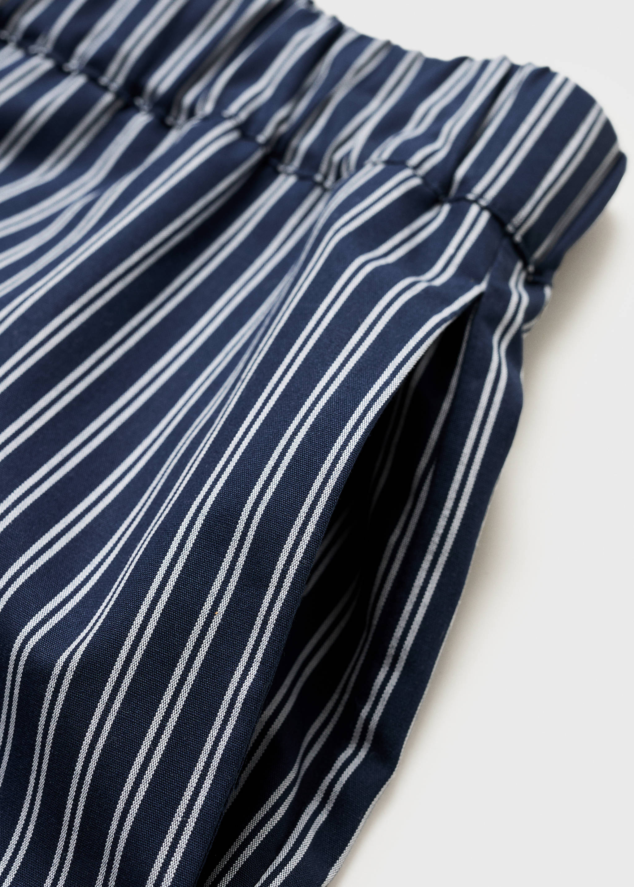 Striped flowy trousers - Details of the article 0
