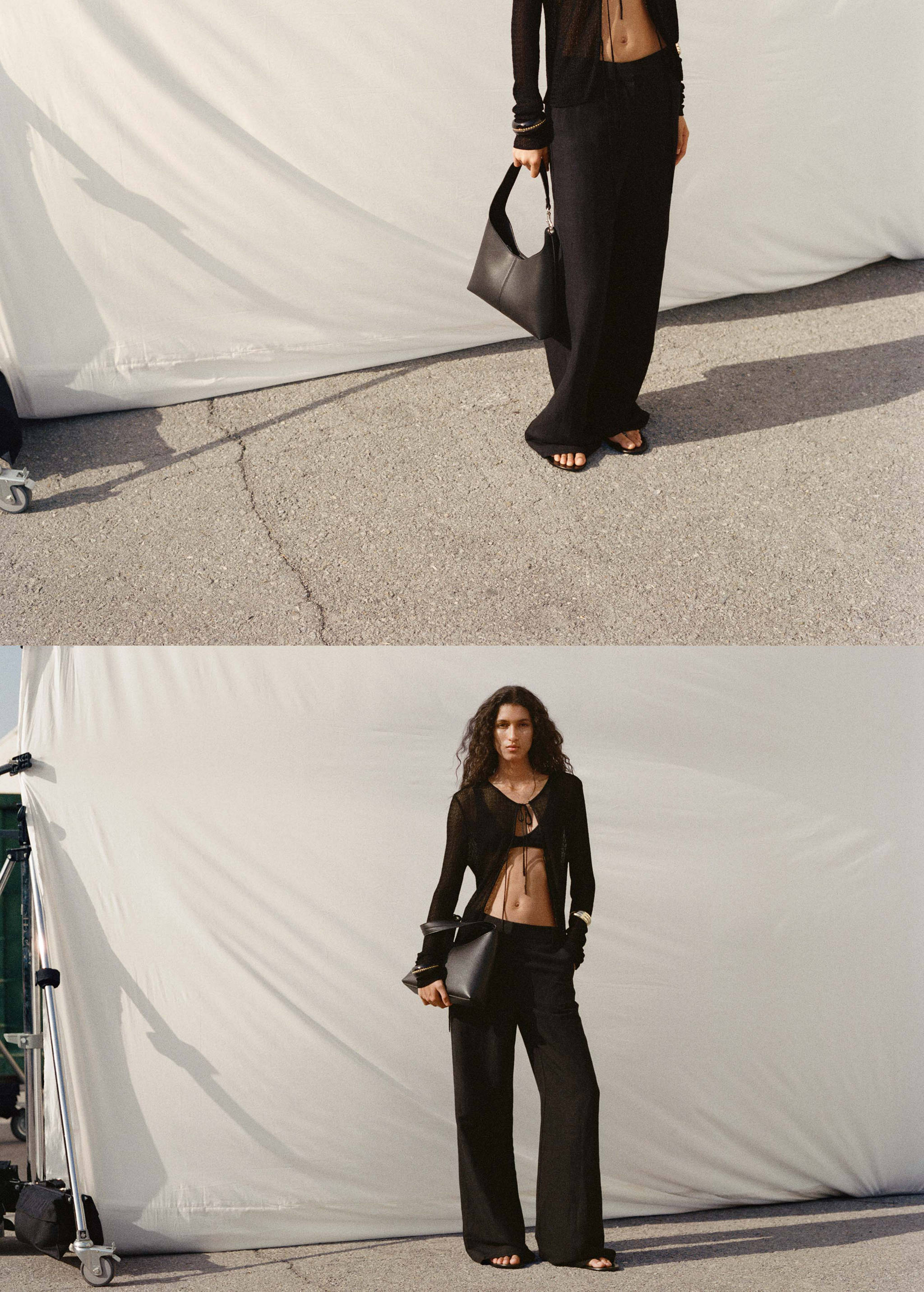 Bolso shopper detalle metálico - Plano general