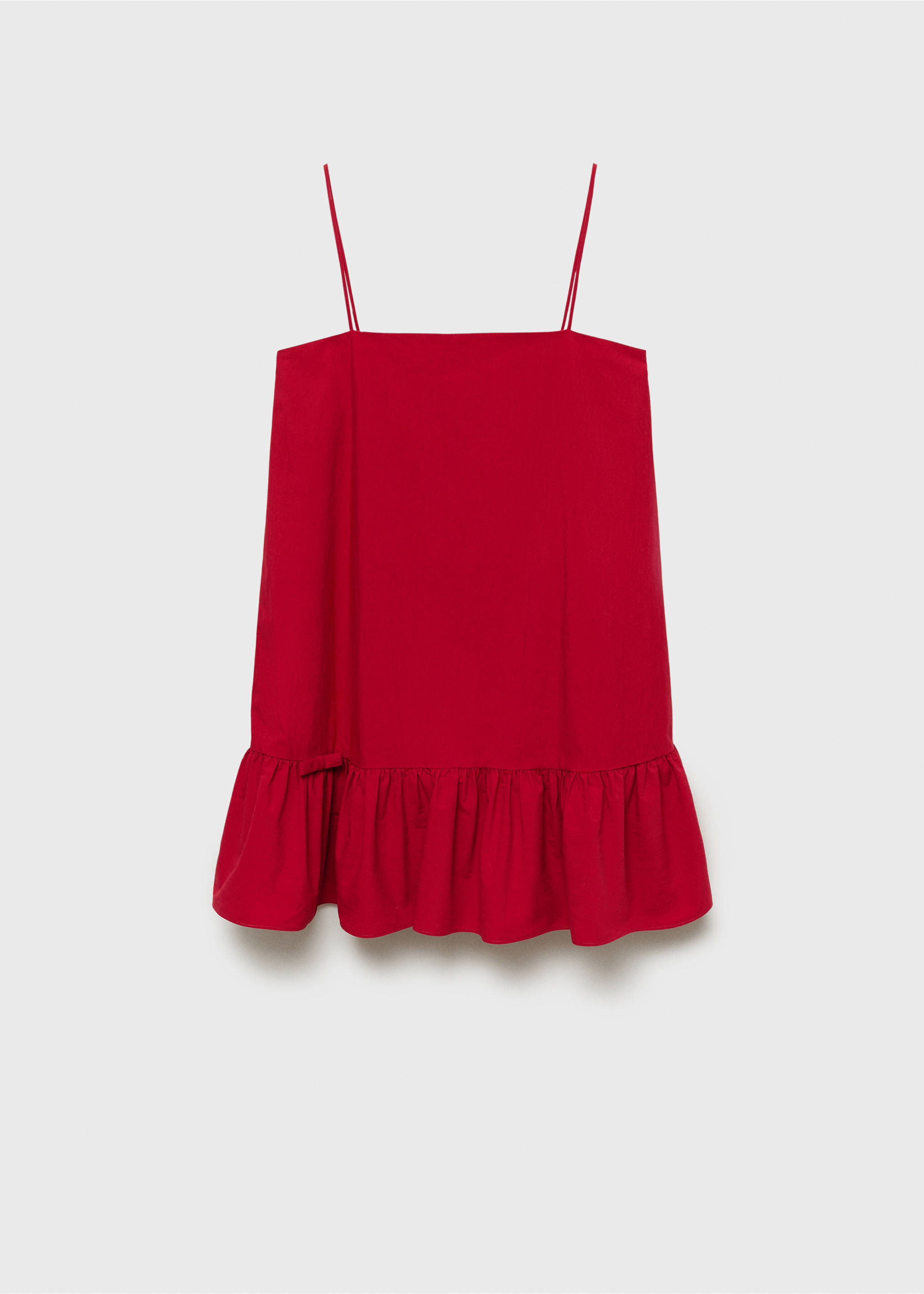Robe volants fines bretelles - Article sans modèle, Rouge. Ref: 87032545-00.