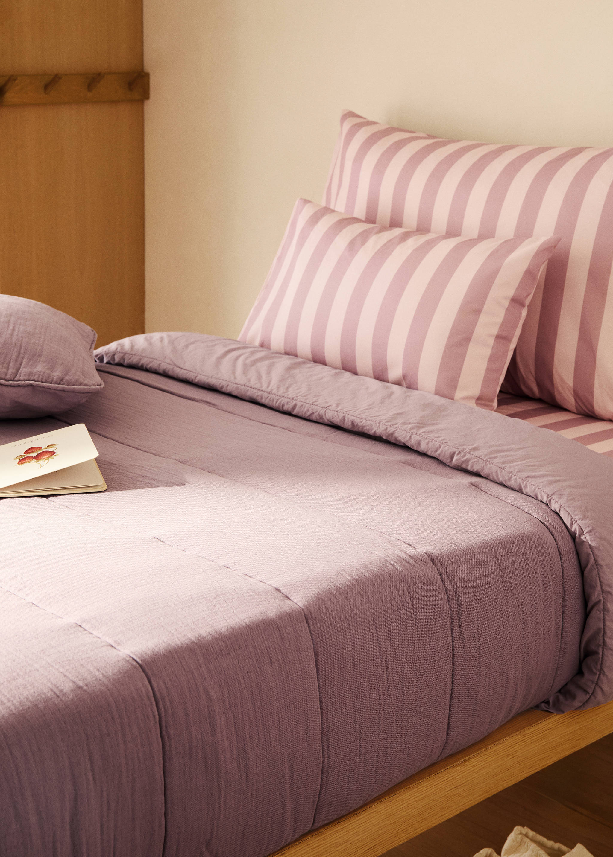 Cotton gauze garment-dyed children's duvet cover for 90/105 cm bed - General plane
