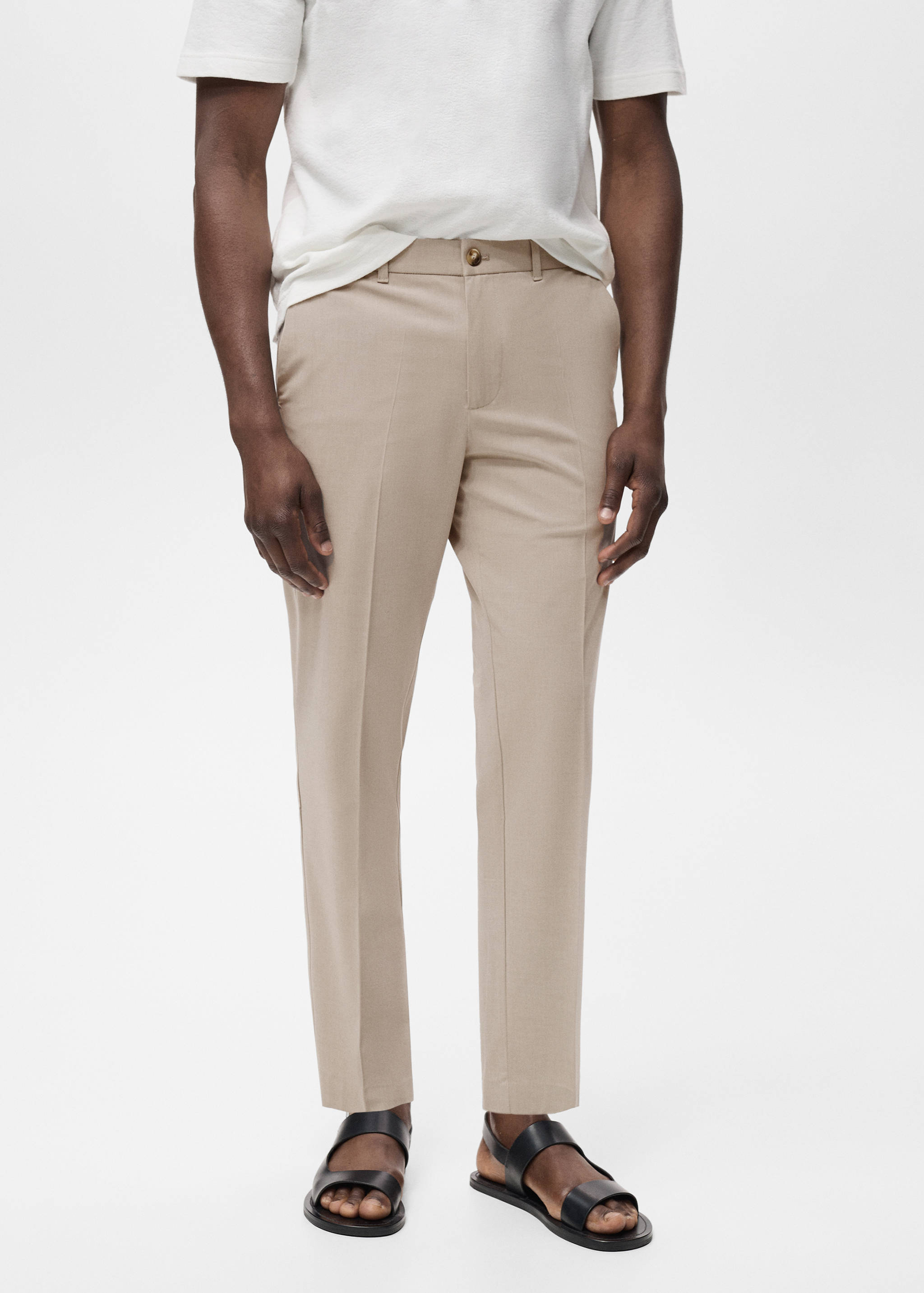 Pantalón Bologna slim cropped comfort stretch - Plano medio