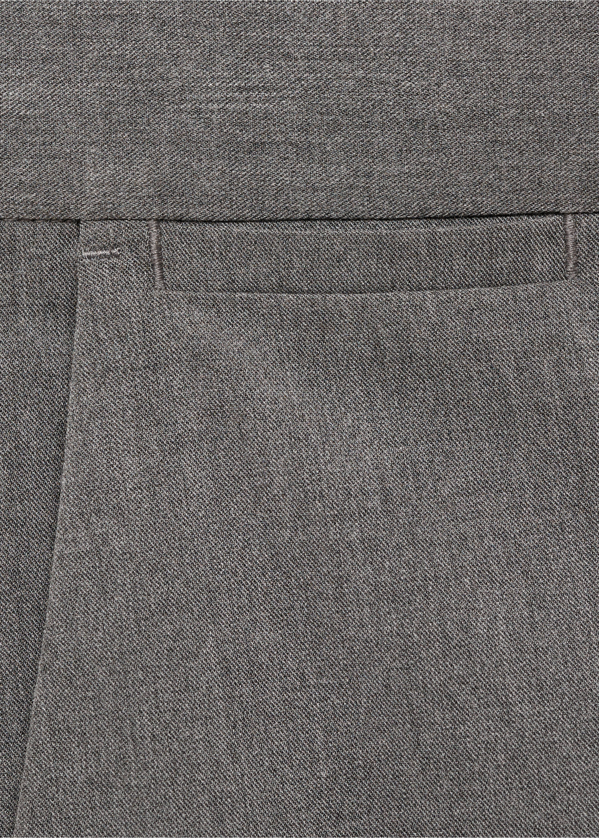 Bologna slim cropped comfort stretch pants - Details of the article 0, Medium Heather Grey. Ref: 87032889-00.