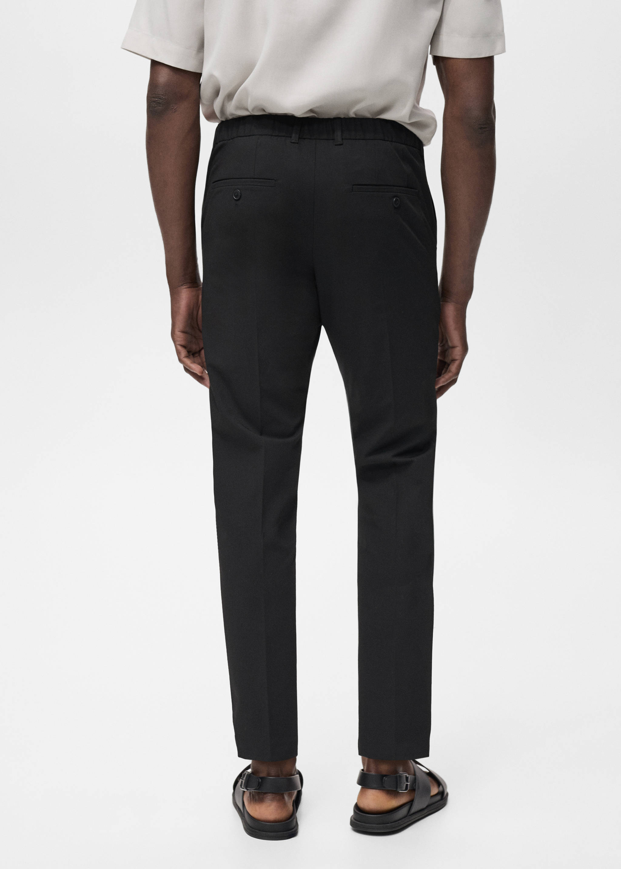 Pantalon Bologna slim-fit cropped comfort stretch - Verso de l’article
