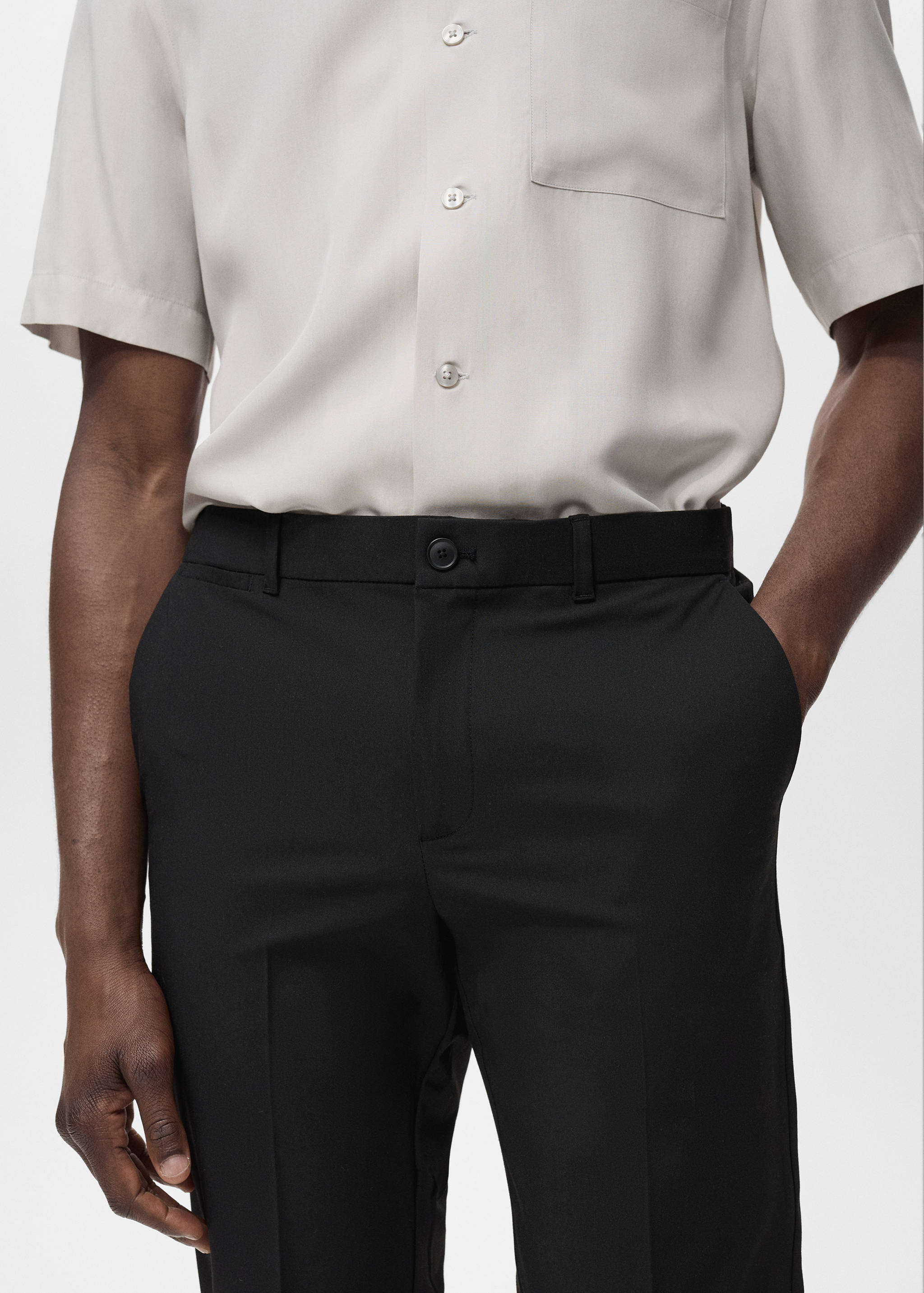 Pantalon Bologna slim-fit cropped comfort stretch - Détail de l'article 1