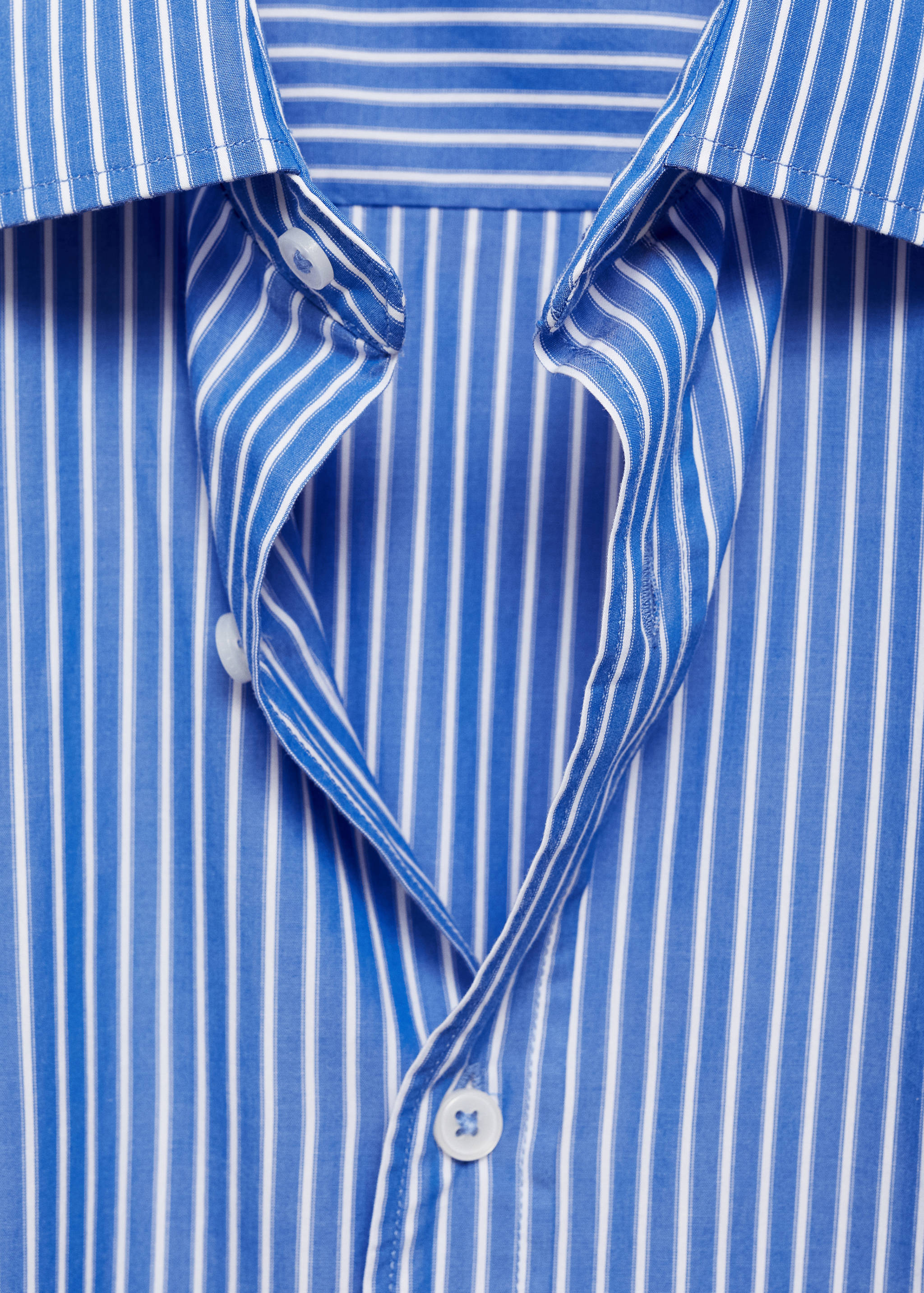 100% cotton regular-fit striped shirt - Details of the article 8