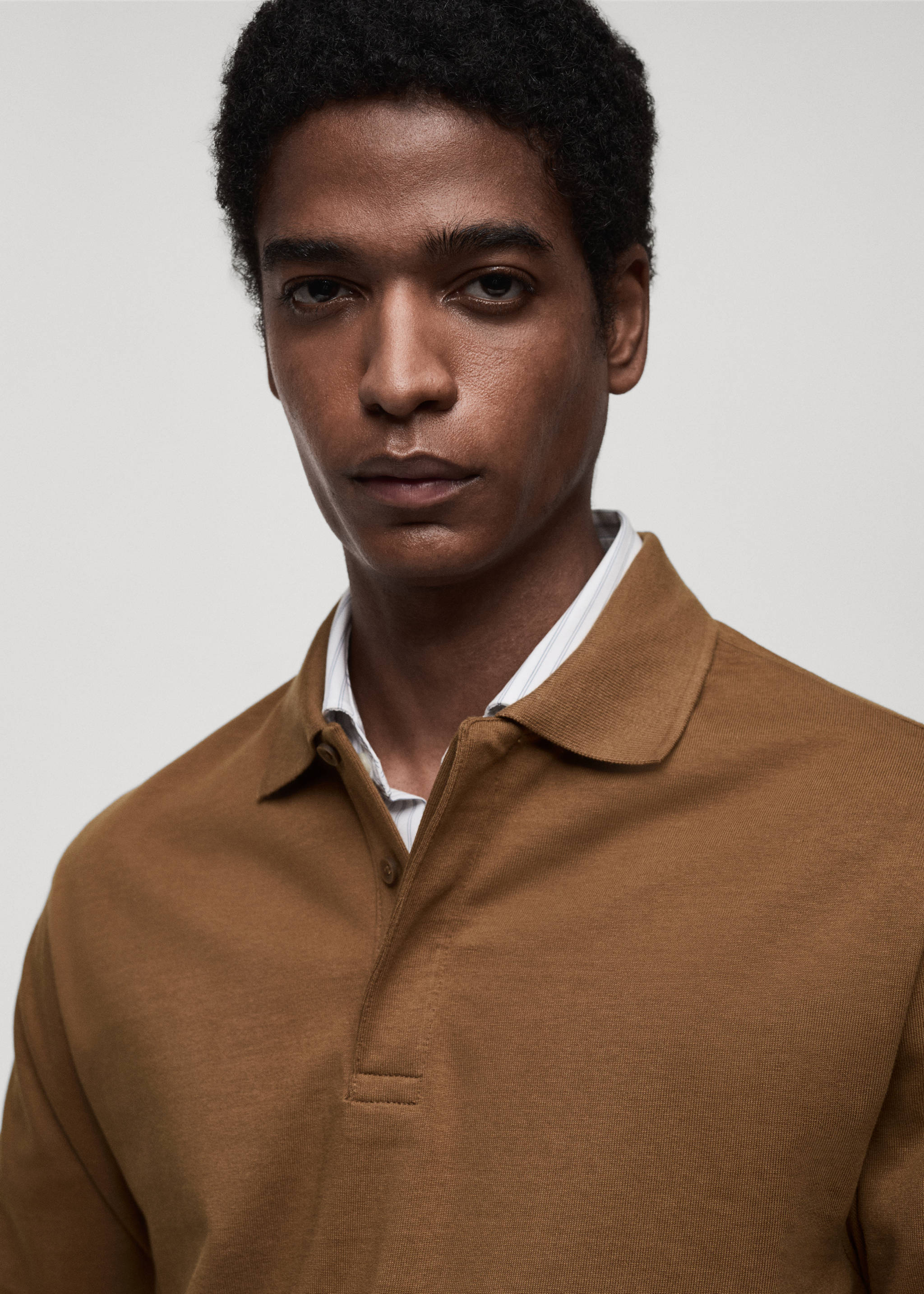 100% cotton polo sweatshirt - Details of the article 1
