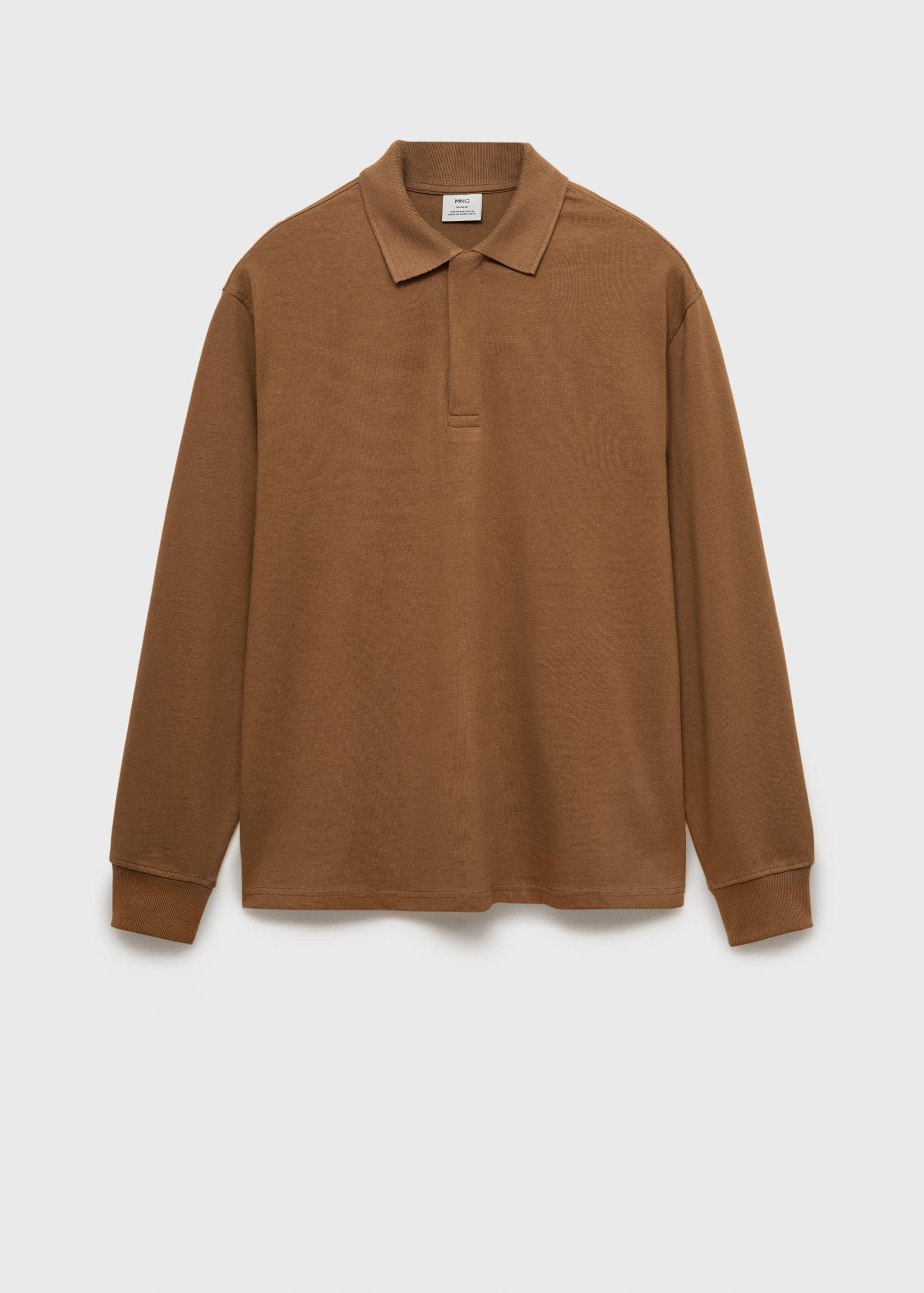 100% cotton polo sweatshirt - Article without model
