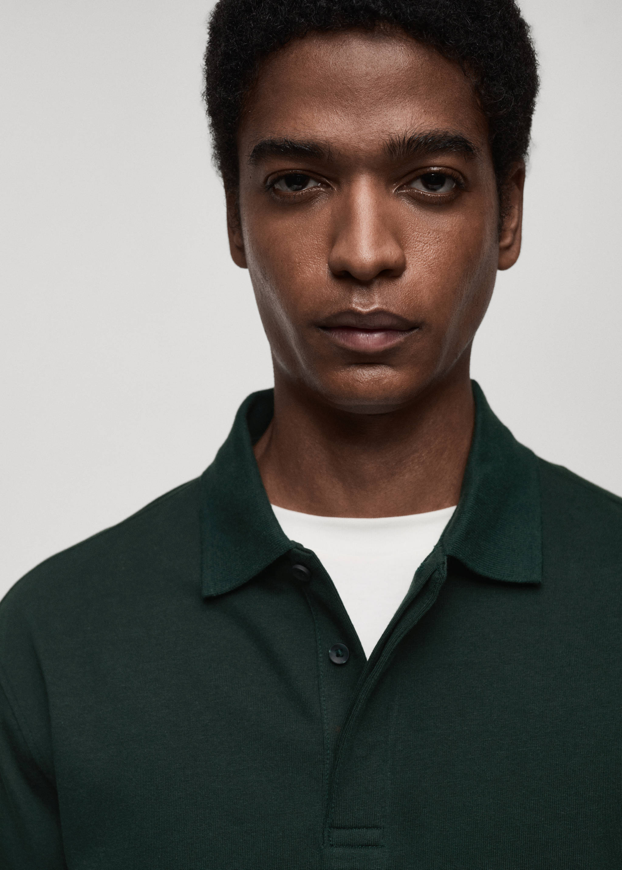 100% cotton polo sweatshirt - Details of the article 1