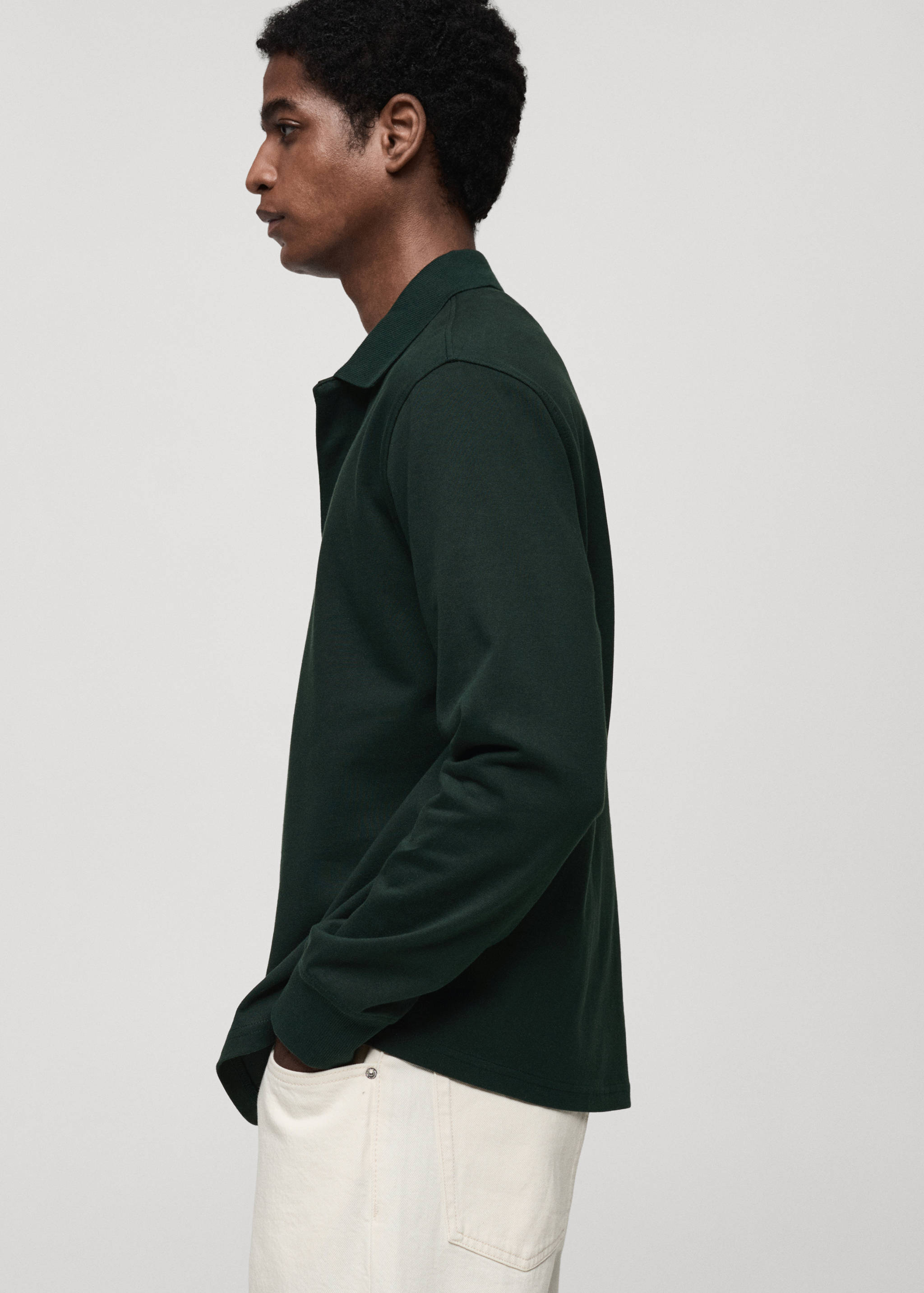 100% cotton polo sweatshirt - Details of the article 2