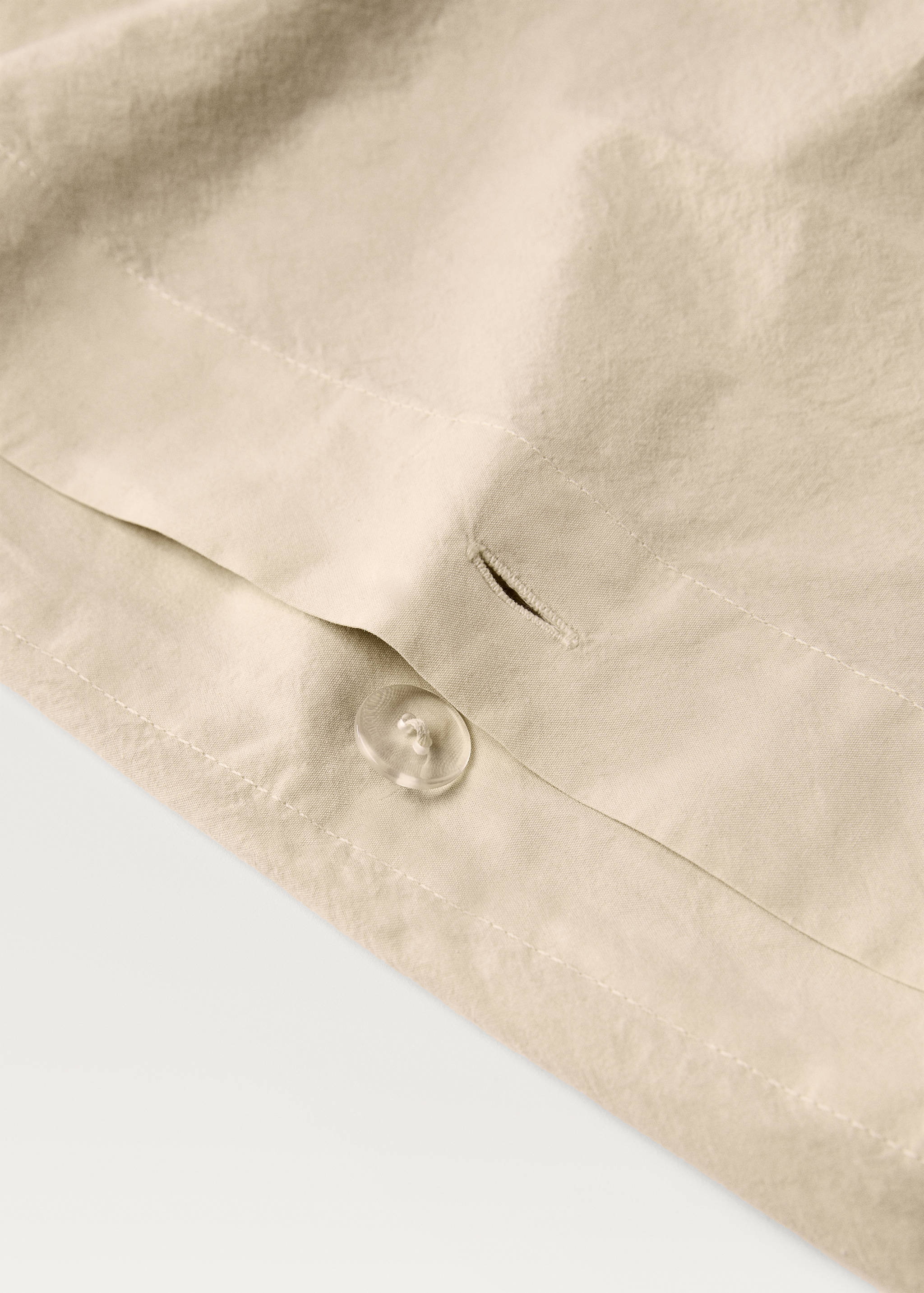 Bettbezug aus Baumwoll-Perkal in Waffel-Optik für 150/160 cm Bett - Detail des Artikels 2