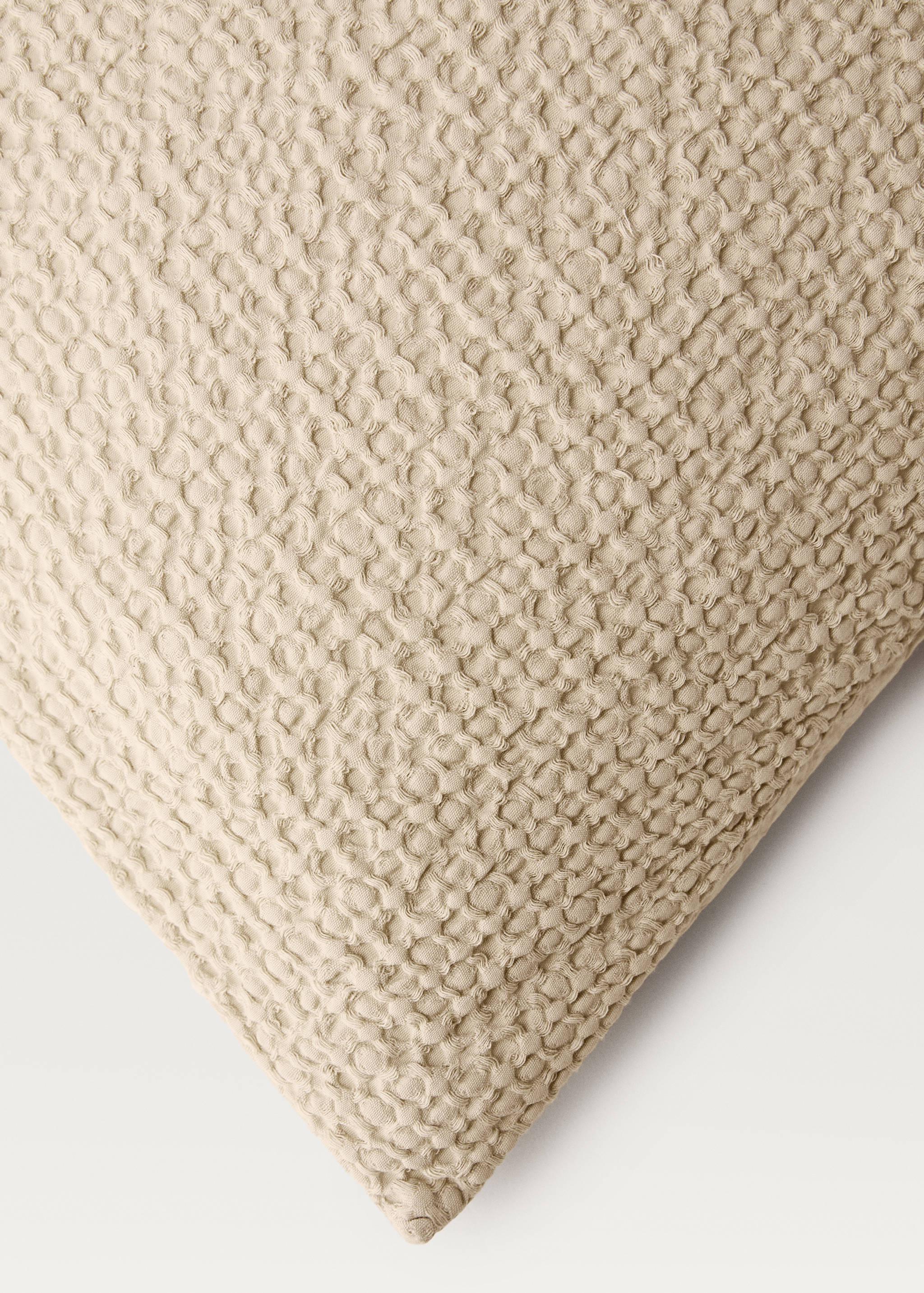 Bettbezug aus Baumwoll-Perkal in Waffel-Optik für 150/160 cm Bett - Detail des Artikels 3