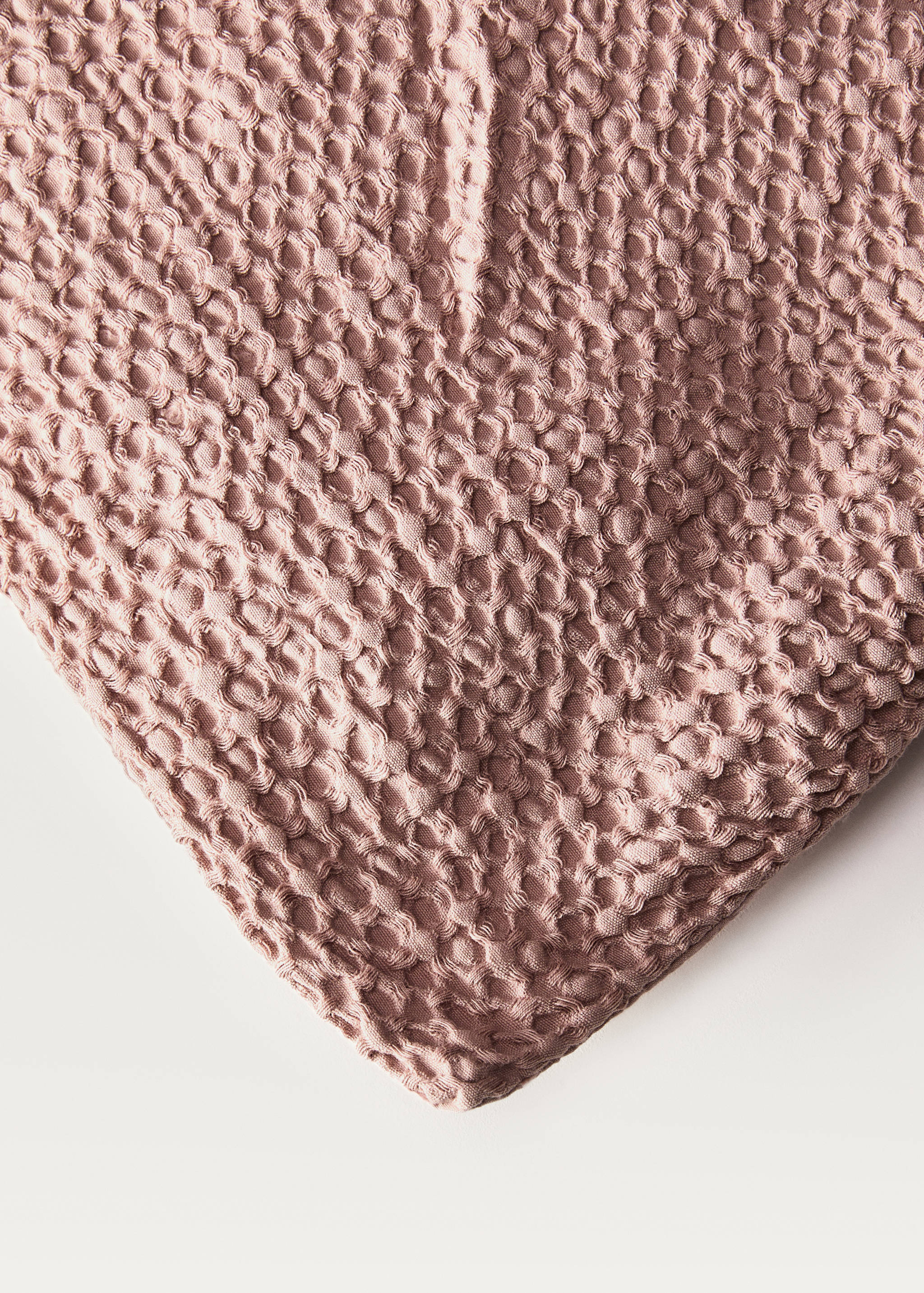 Bettbezug aus Baumwoll-Perkal in Waffel-Optik für 150/160 cm Bett - Detail des Artikels 2