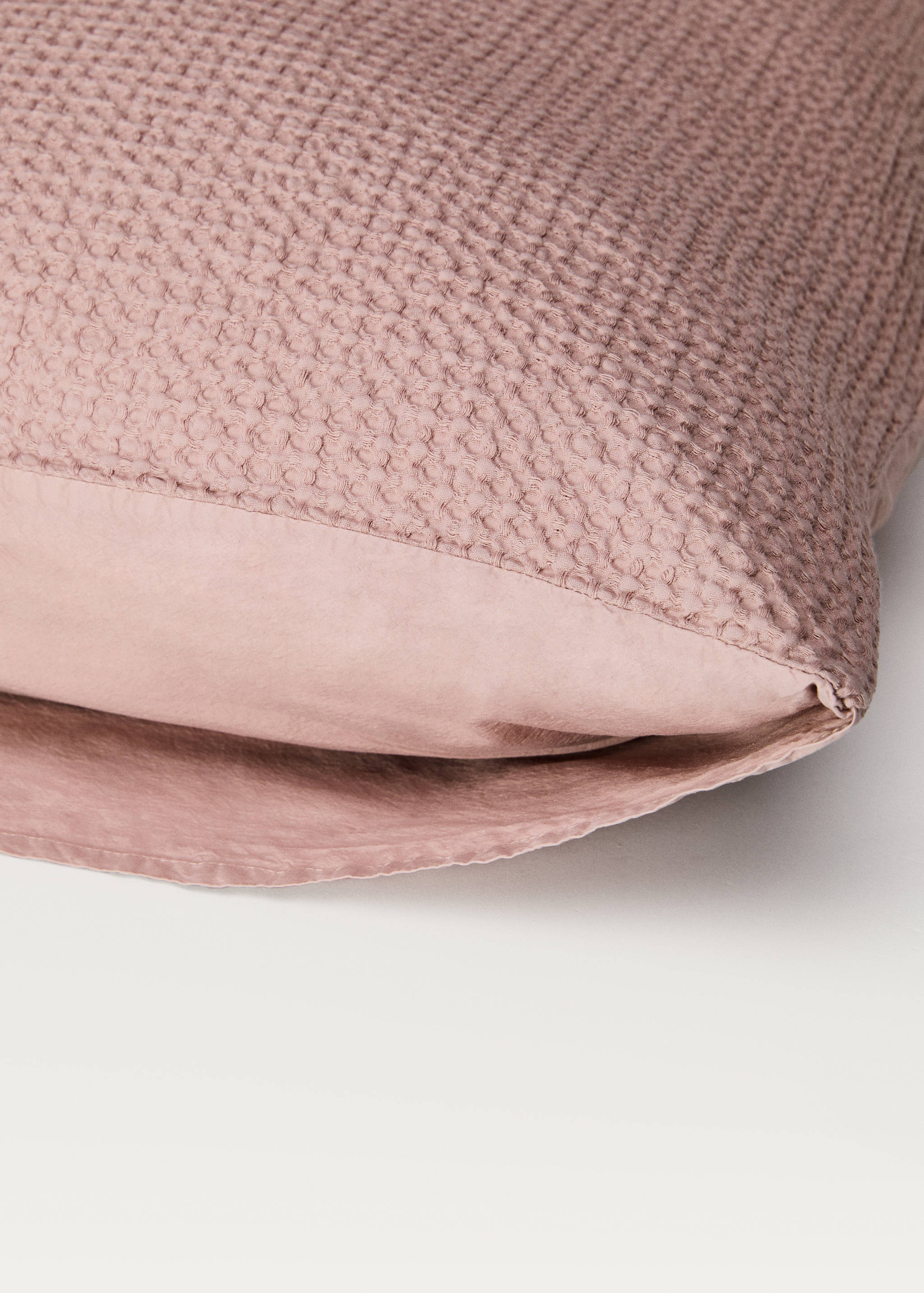 Dues fundes coixinera cotó percala waffle 50x75 cm - Detall de l'article 3