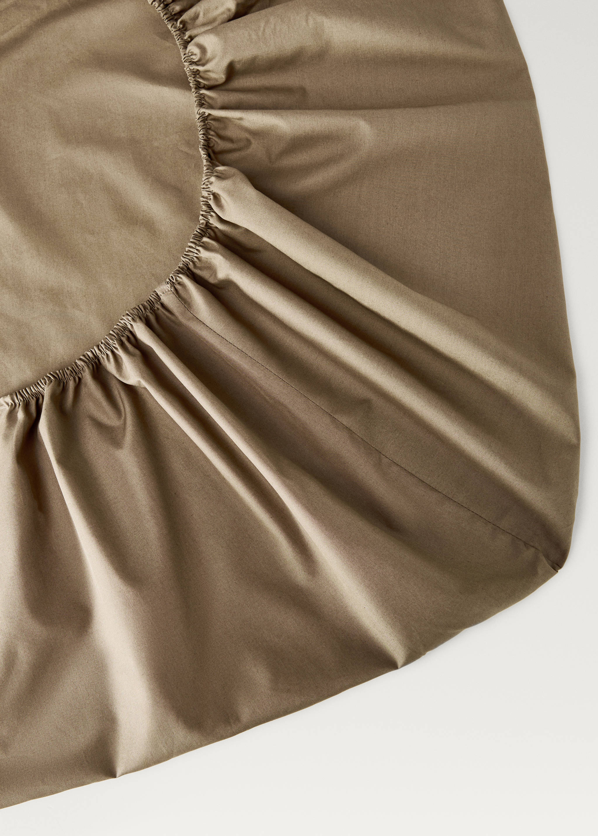 Percale cotton fitted sheet for 150 cm bed - Details of the article 2