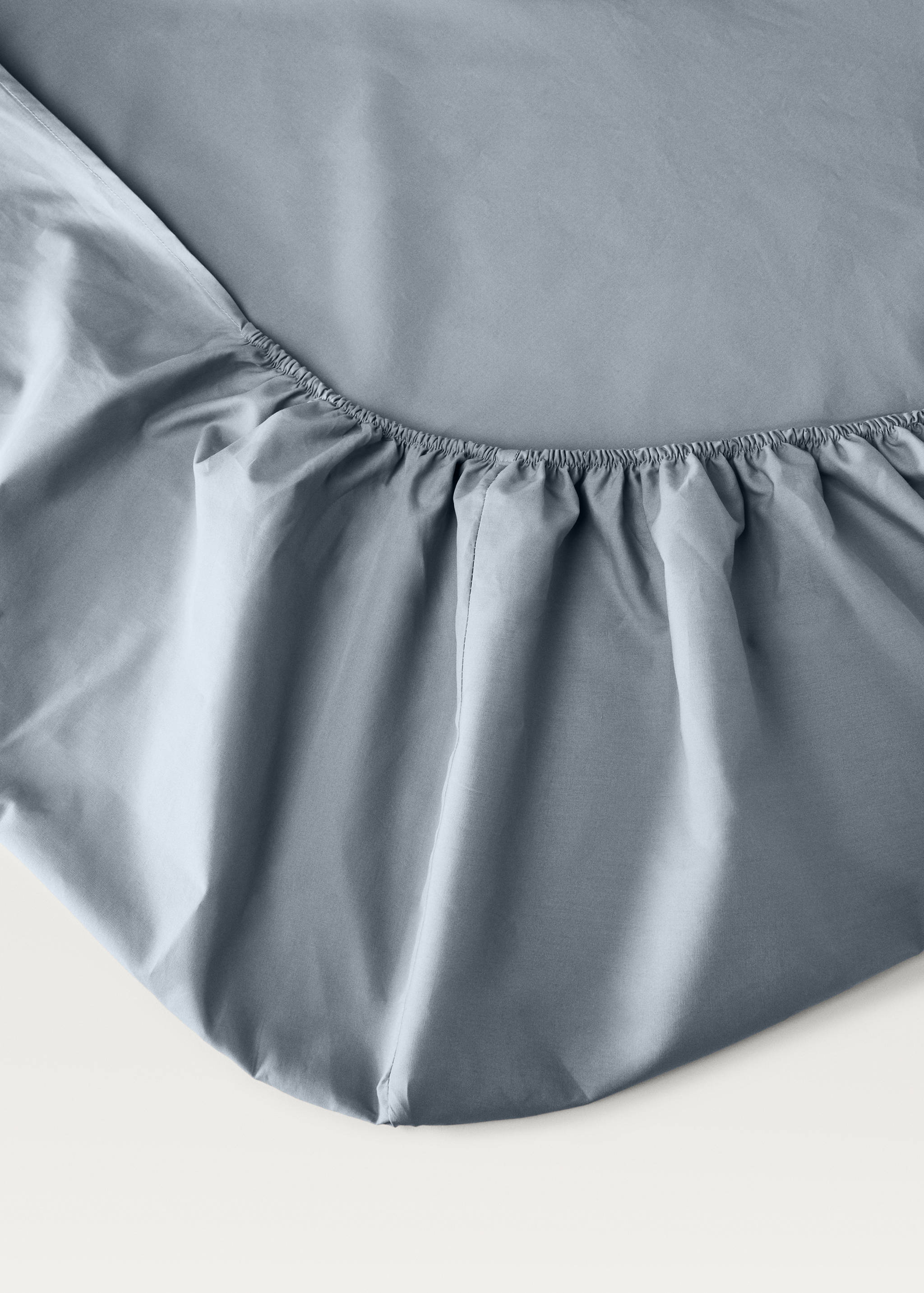 Percale cotton fitted sheet for 150 cm bed - Details of the article 1
