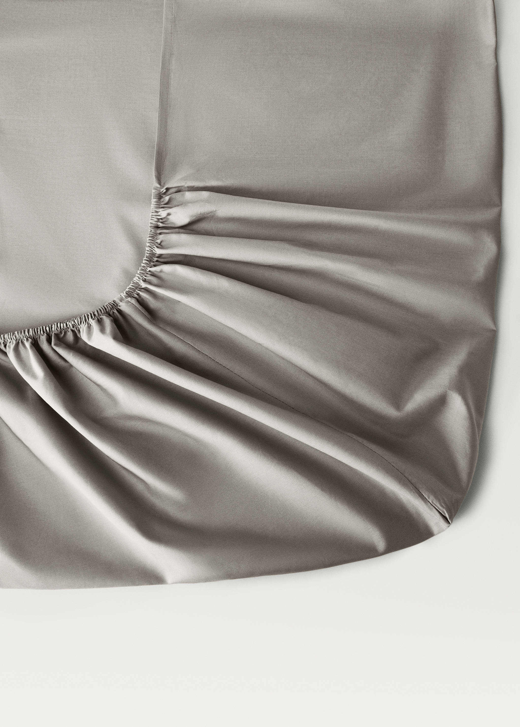 Percale cotton fitted sheet for 150 cm bed - Details of the article 1