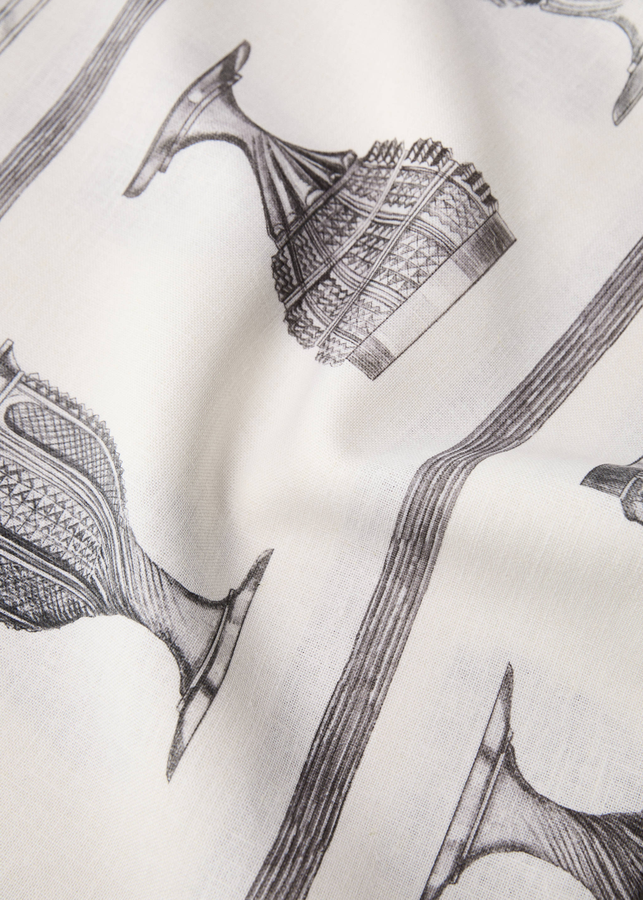 Obrus z bawełny i lnu z nadrukiem kieliszków dla 8-10 osób - Szczegóły artykułu 1